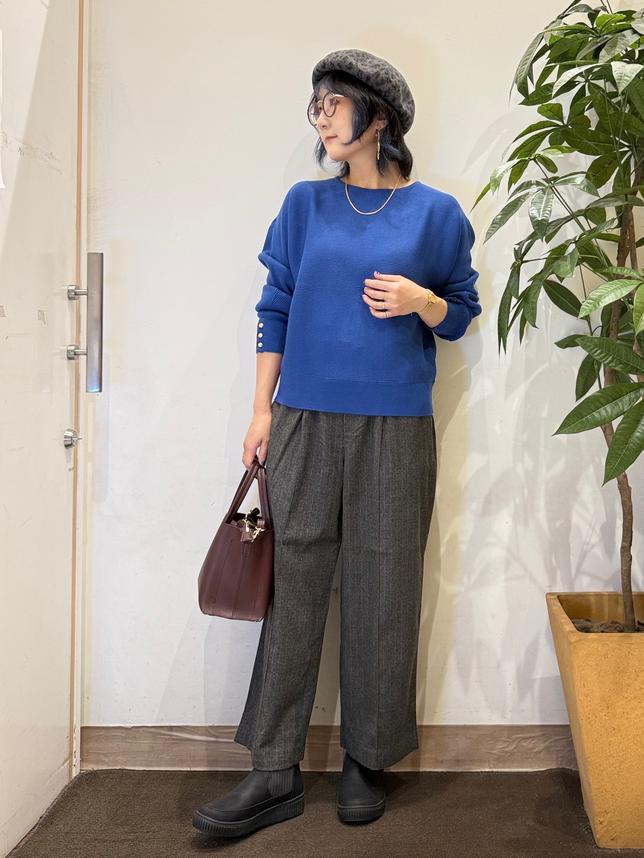 misakiさんの「SHOO･LA･RUE｜【洗濯機可/体型カバー】やわらかリブドルマンニット」を使ったコーディネート