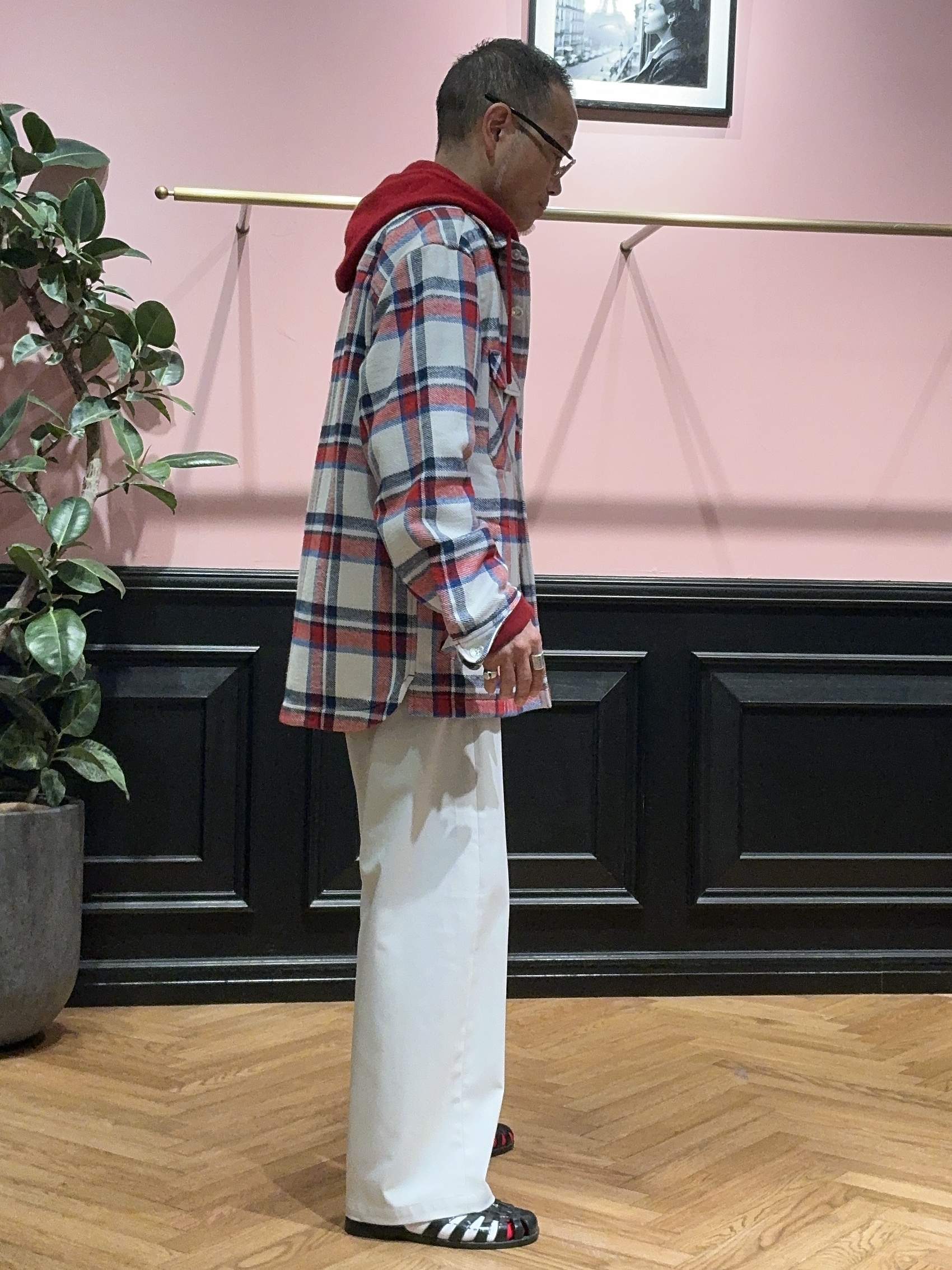torigoeさんの「DRESSTERIOR｜タータンチェック シャツブルゾン」を使ったコーディネート