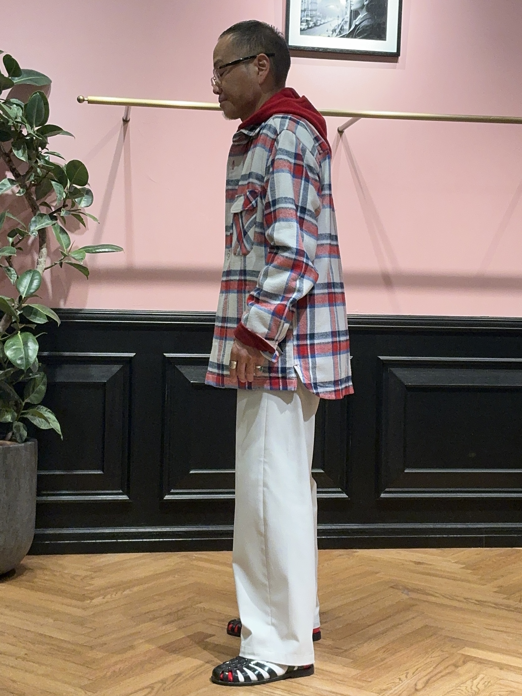 torigoeさんの「DRESSTERIOR｜タータンチェック シャツブルゾン」を使ったコーディネート