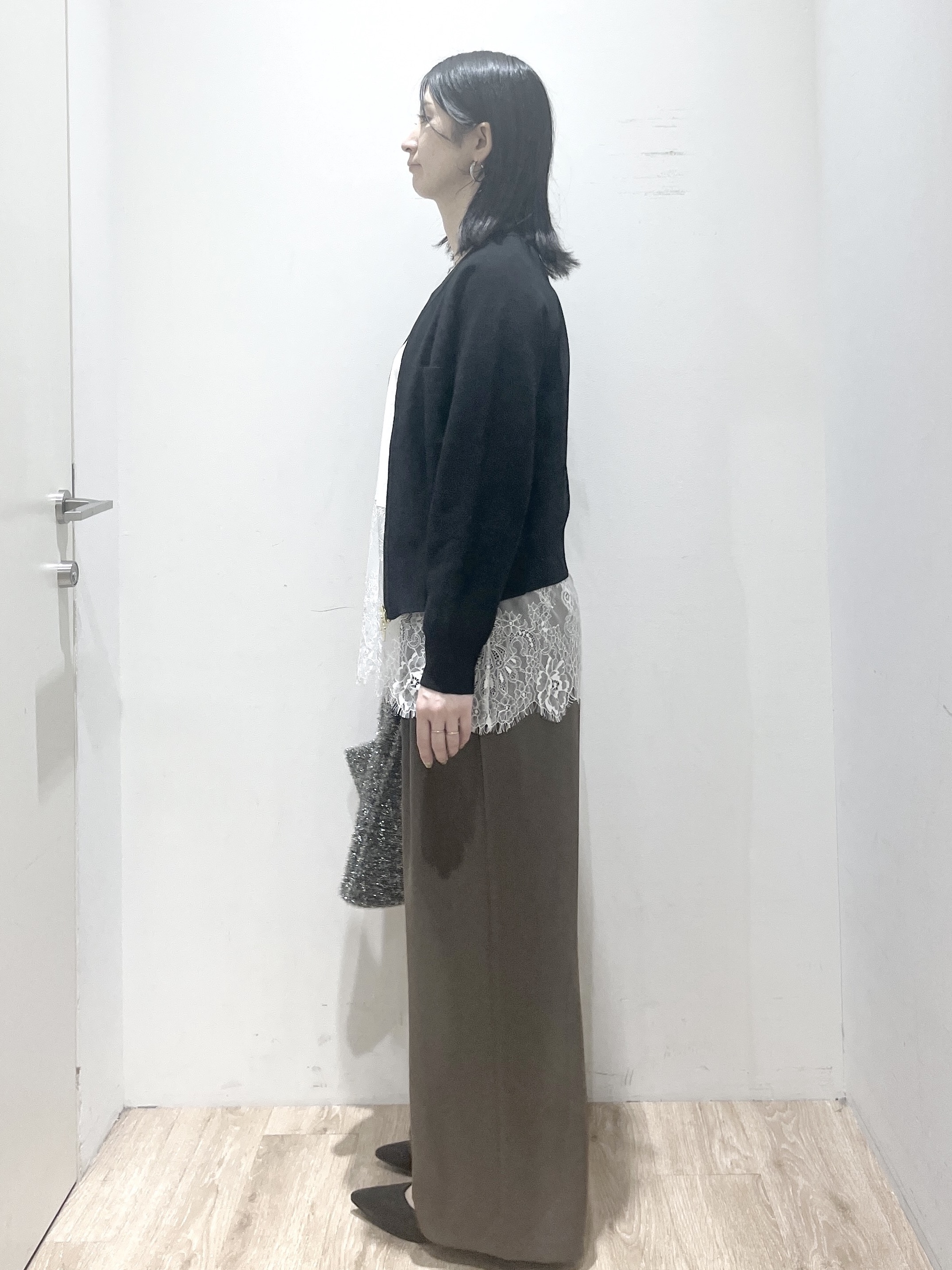 momokoさんの「OPAQUE.CLIP｜【UV／遮熱性】ZIPニットカーディガン《洗濯機OK》」を使ったコーディネート