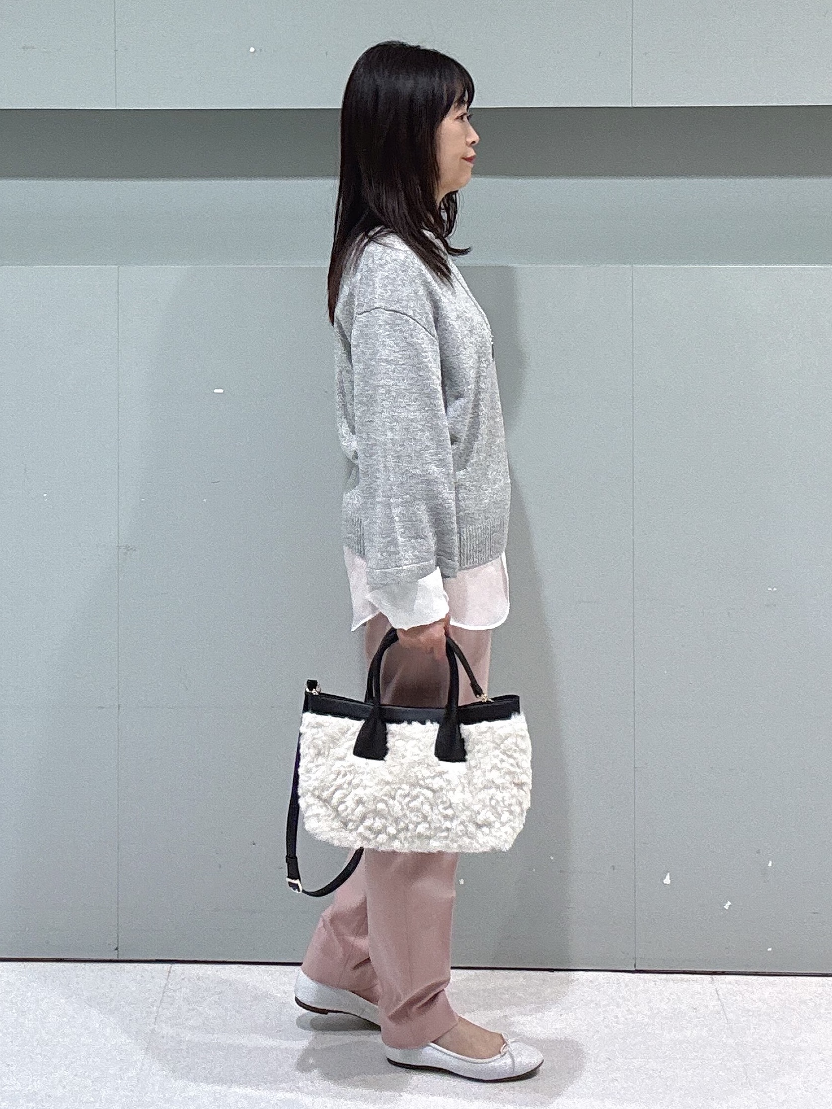makiさんの「UNTITLED｜【アンサンブル可/手洗い可】杢調プルオーバーニット」を使ったコーディネート