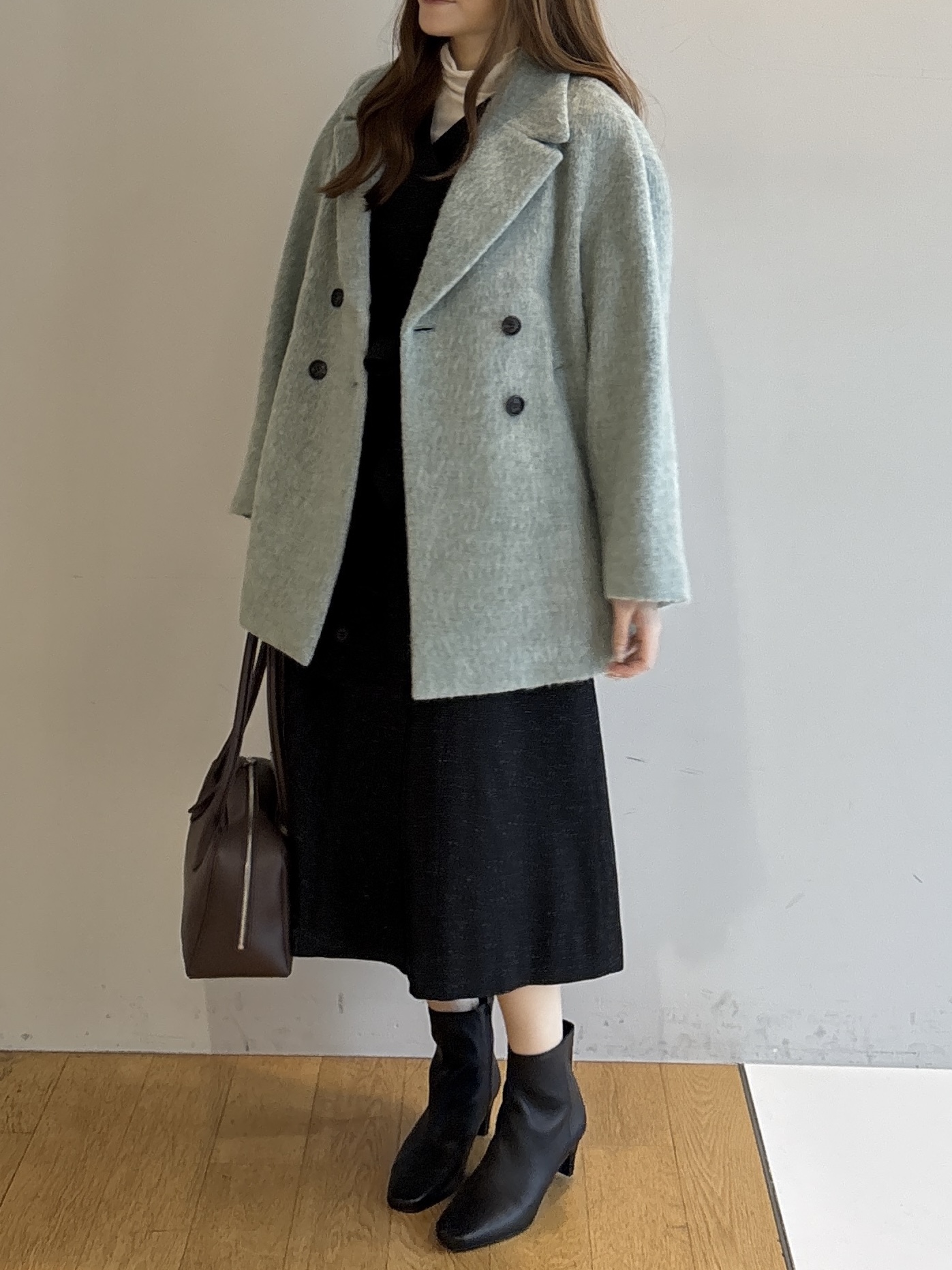 sayaさんの「UNTITLED｜シャギーダブルコート」を使ったコーディネート