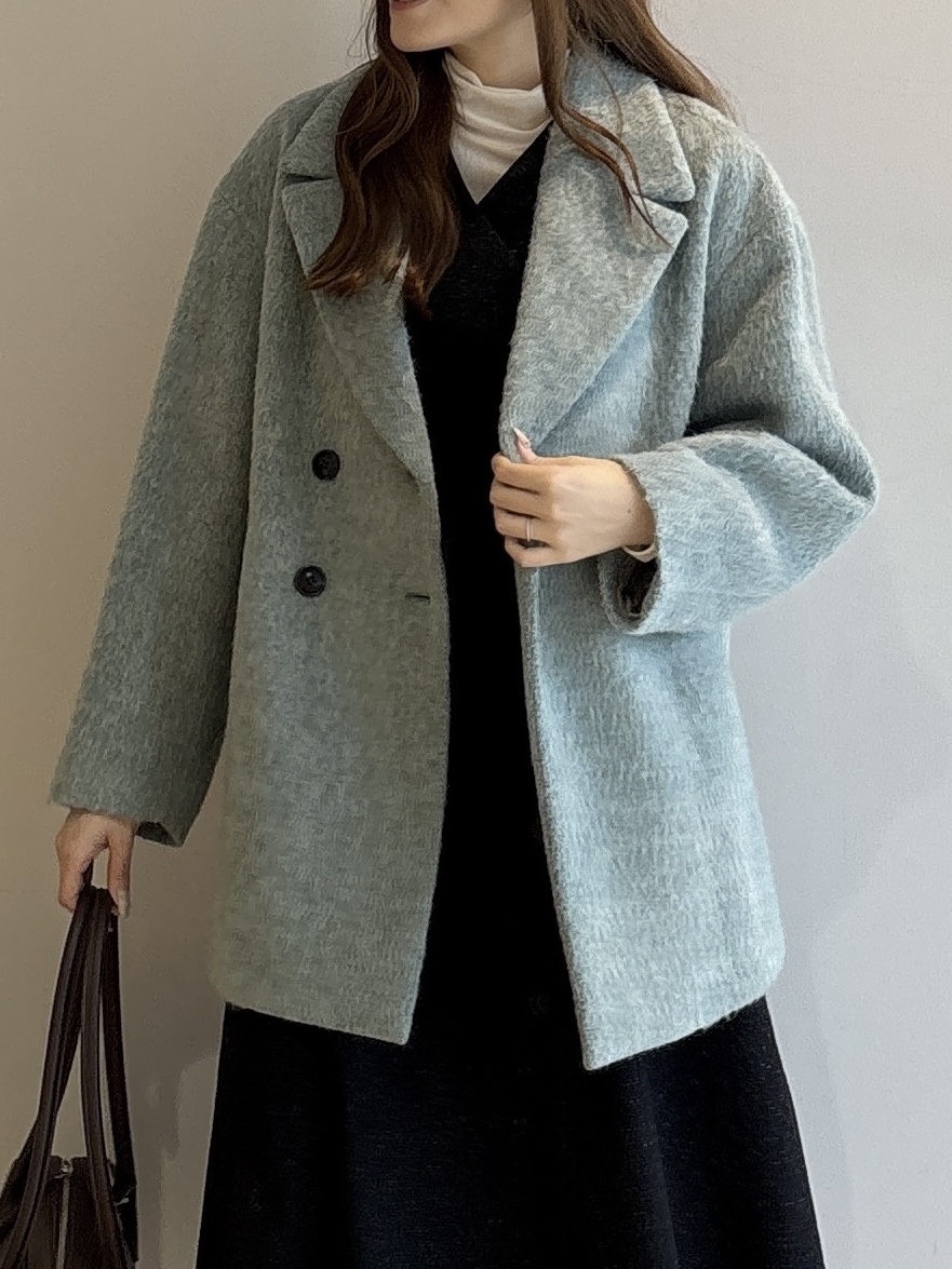 sayaさんの「UNTITLED｜シャギーダブルコート」を使ったコーディネート
