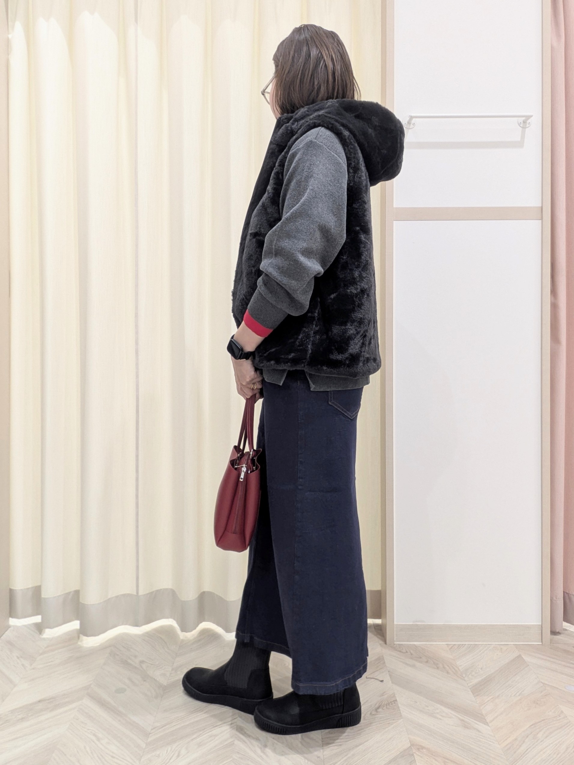 miyuさんの「SHOO･LA･RUE｜【洗濯機可/撥水/マルチWAY】ファーライナー付き 毎日欲張りマンパ」を使ったコーディネート