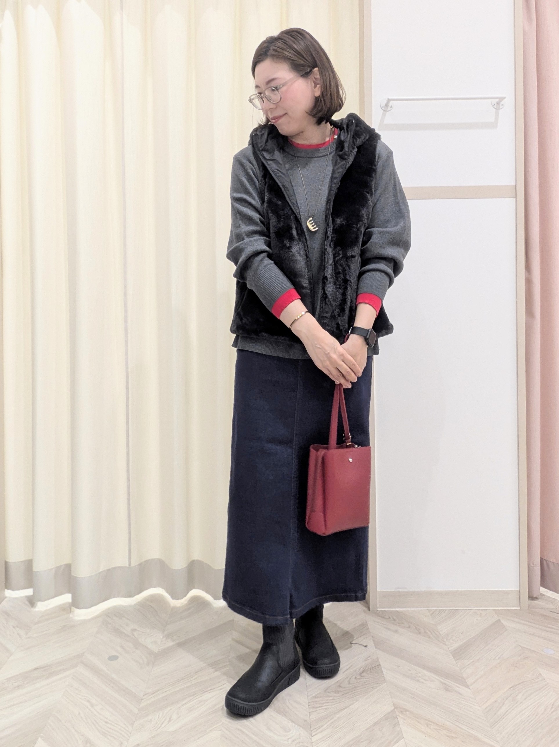 miyuさんの「SHOO･LA･RUE｜【洗濯機可/撥水/マルチWAY】ファーライナー付き 毎日欲張りマンパ」を使ったコーディネート