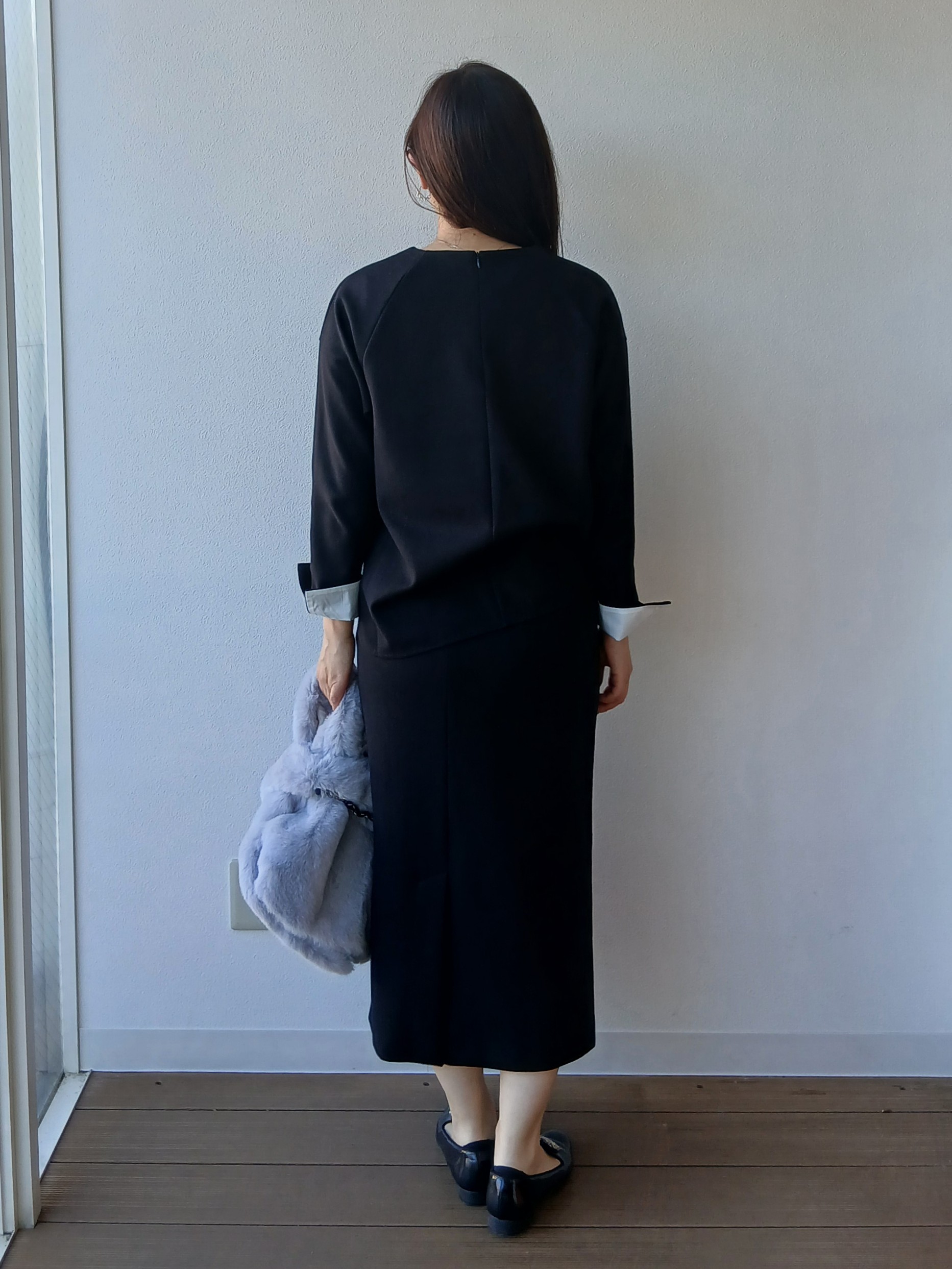 なみきさんの「UNTITLED｜【セットアップ可/スウェットライク】袖口シャツドッキングプルオーバー」を使ったコーディネート