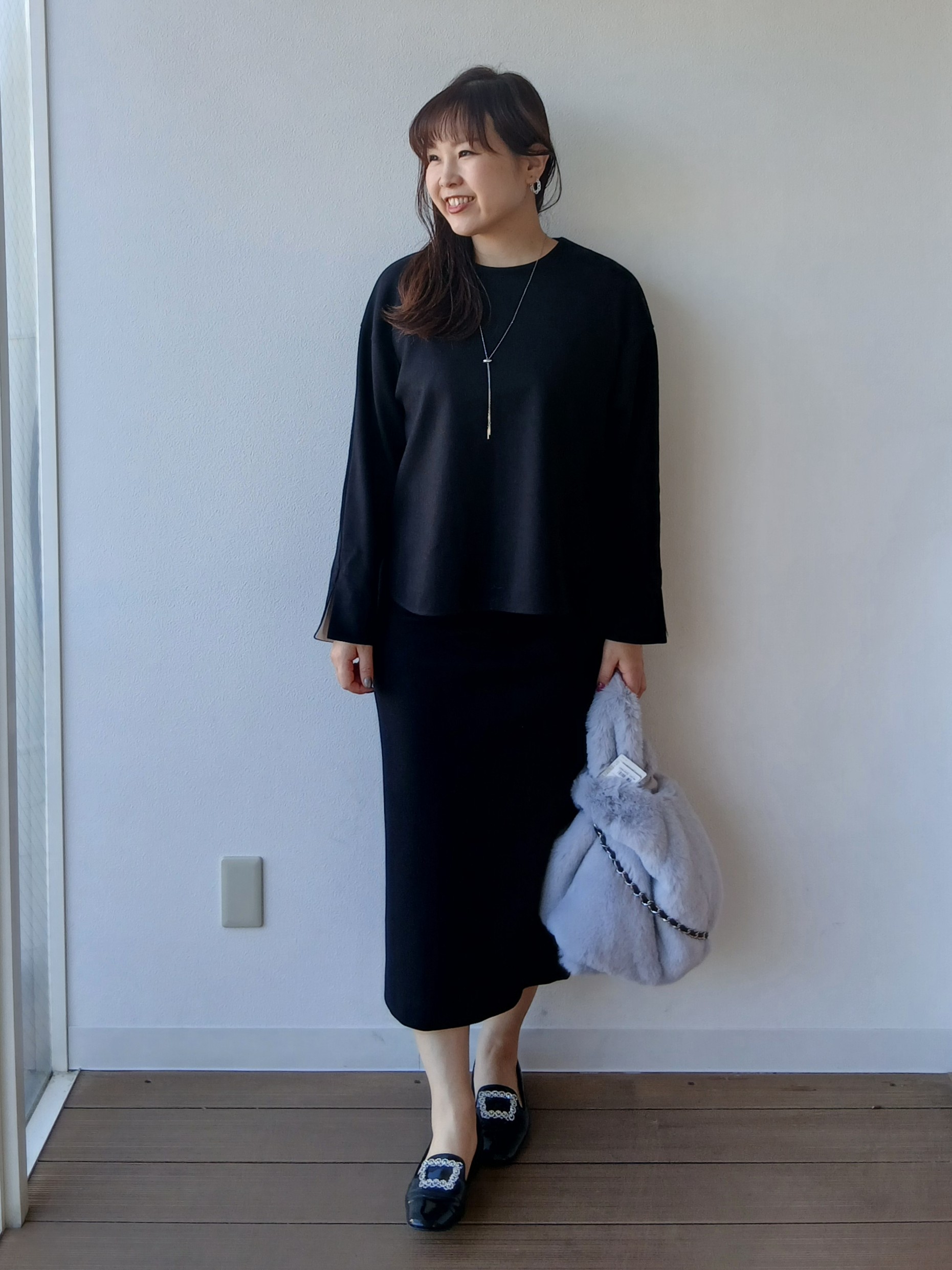 なみきさんの「UNTITLED｜【セットアップ可/スウェットライク】袖口シャツドッキングプルオーバー」を使ったコーディネート