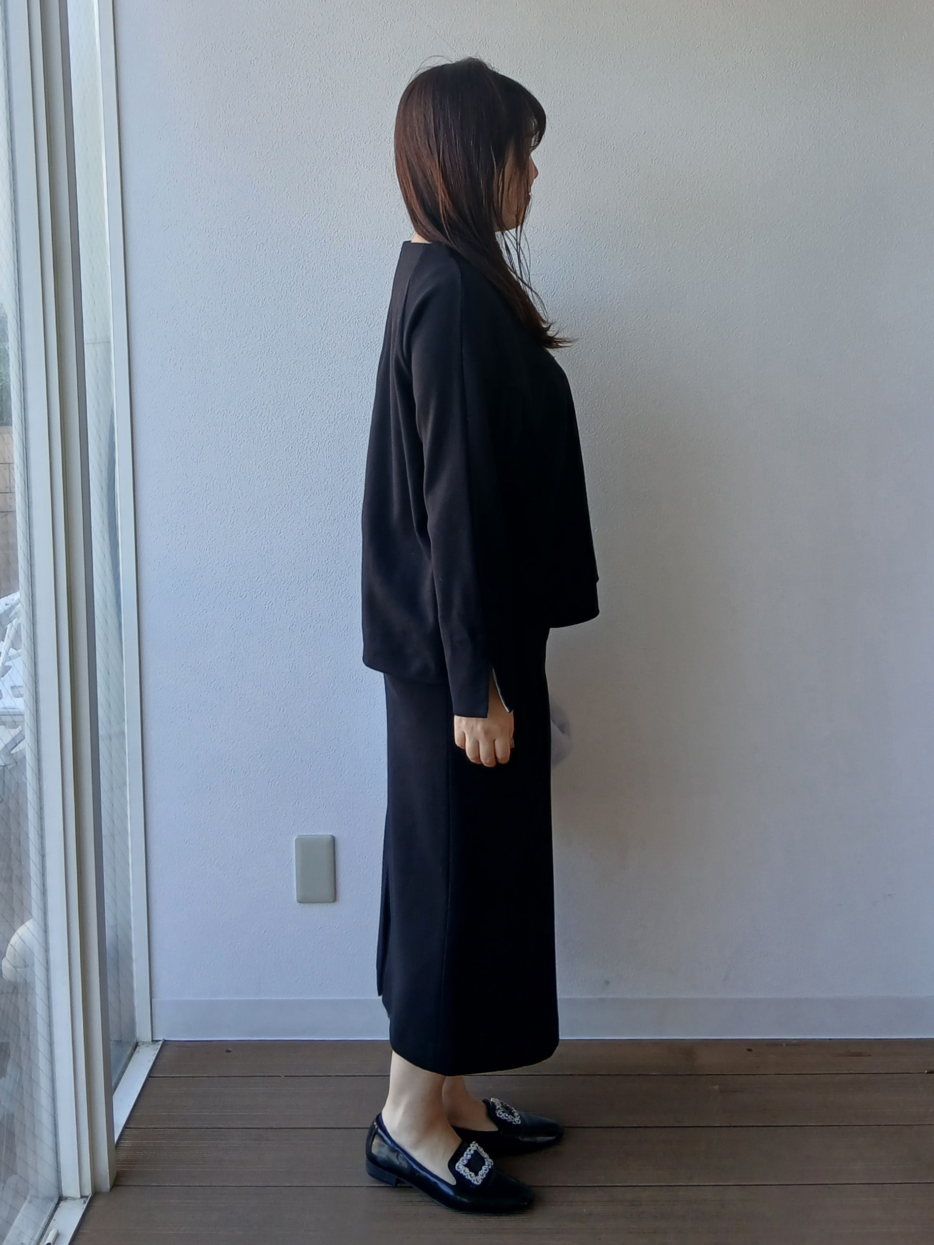 なみきさんの「UNTITLED｜【セットアップ可/スウェットライク】袖口シャツドッキングプルオーバー」を使ったコーディネート
