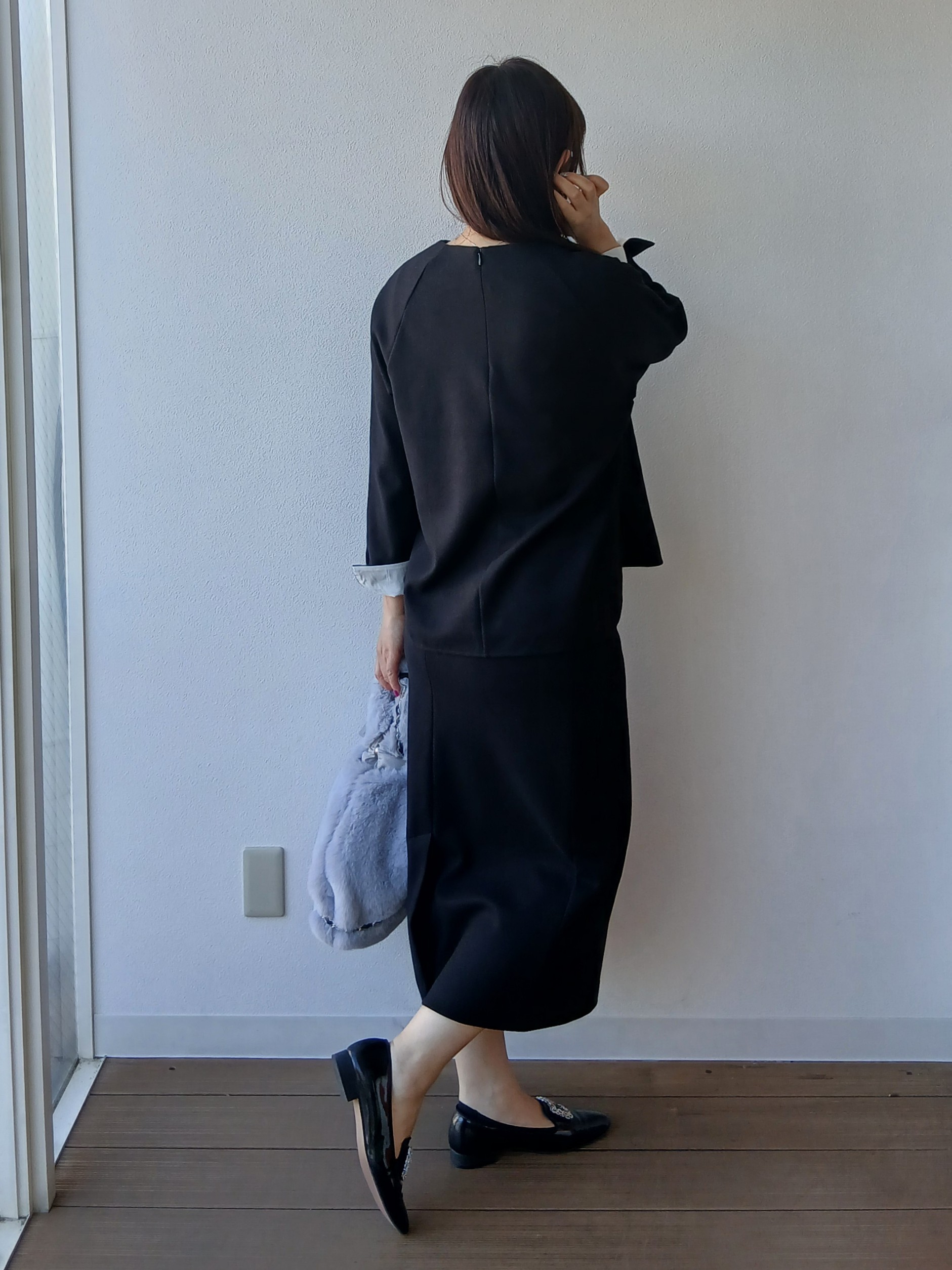 なみきさんの「UNTITLED｜【セットアップ可/スウェットライク】袖口シャツドッキングプルオーバー」を使ったコーディネート