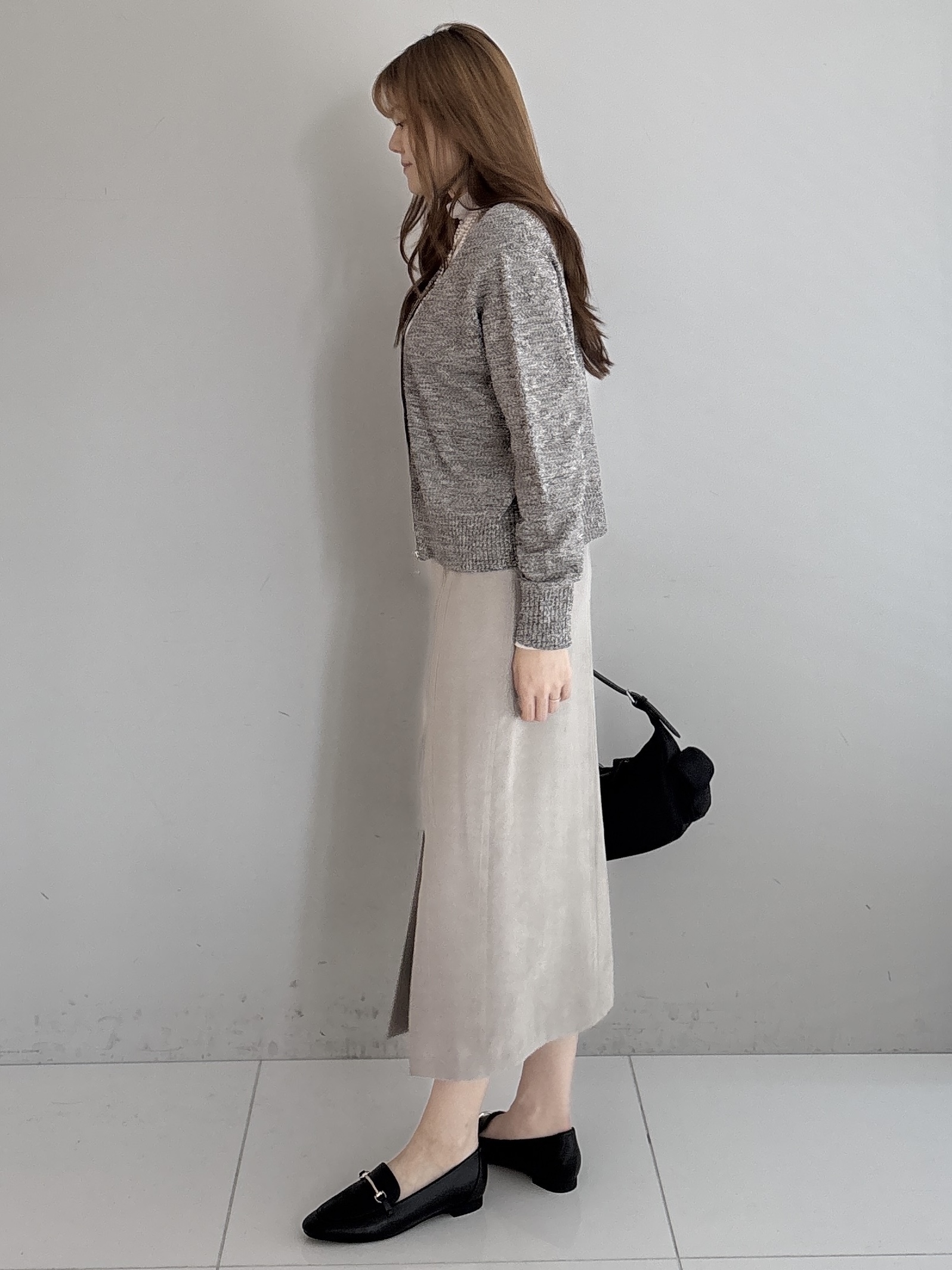 sayaさんの「UNTITLED｜【重ね着レイヤード】シアーベロアハイネックトップス」を使ったコーディネート