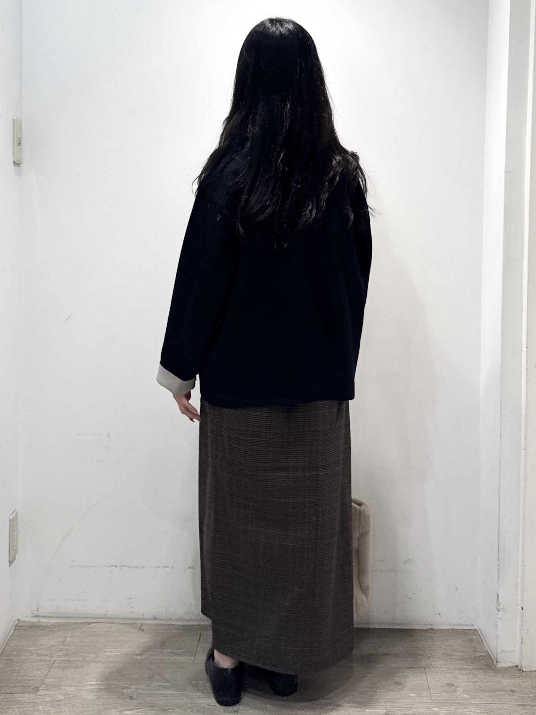 yuicciさんの「OPAQUE.CLIP｜スナップボタン 配色ニットカーディガン【洗濯機OK】」を使ったコーディネート