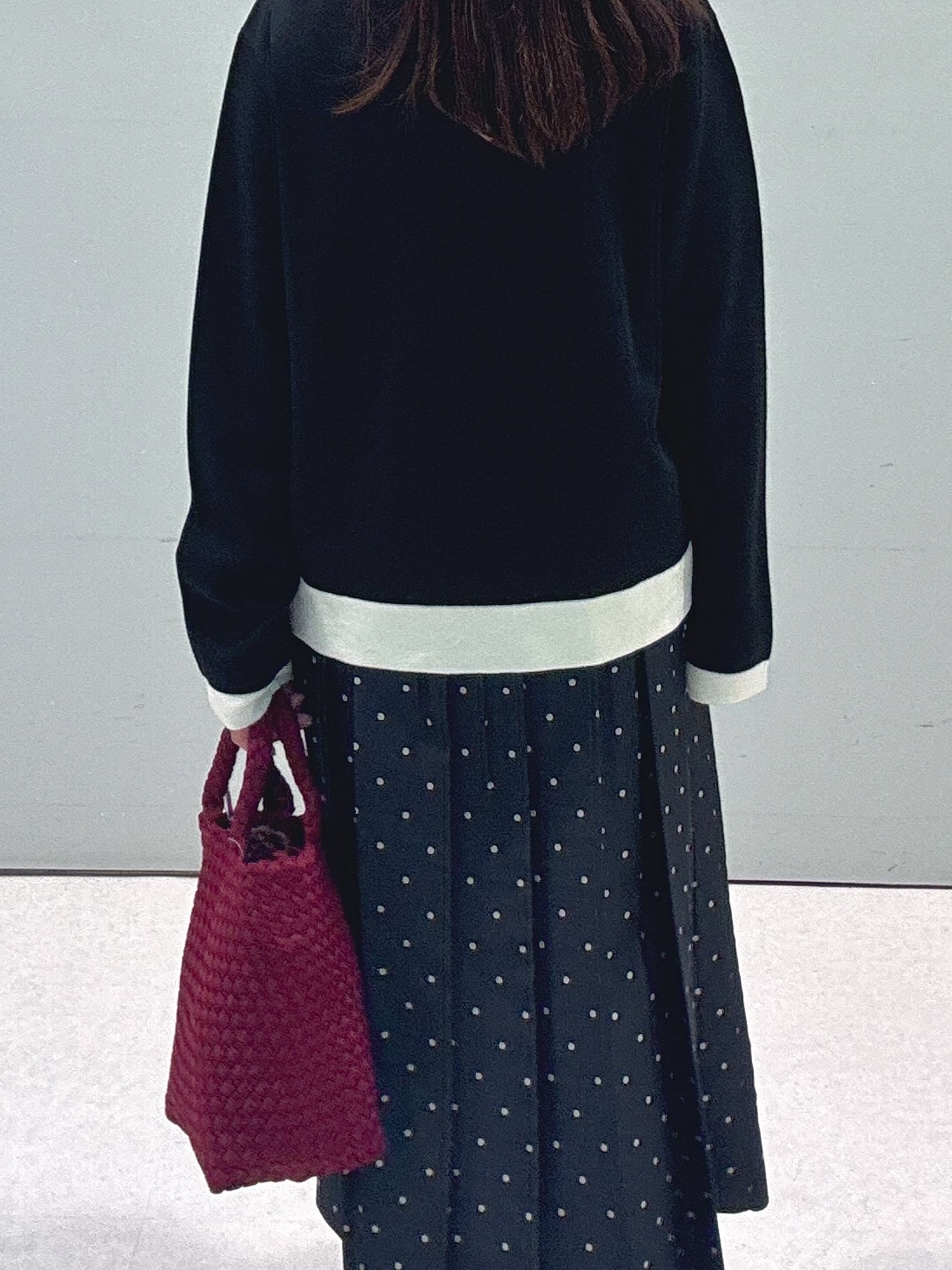 makiさんの「UNTITLED｜【アンサンブル可/上品映え】モールラインクルーネックニット」を使ったコーディネート