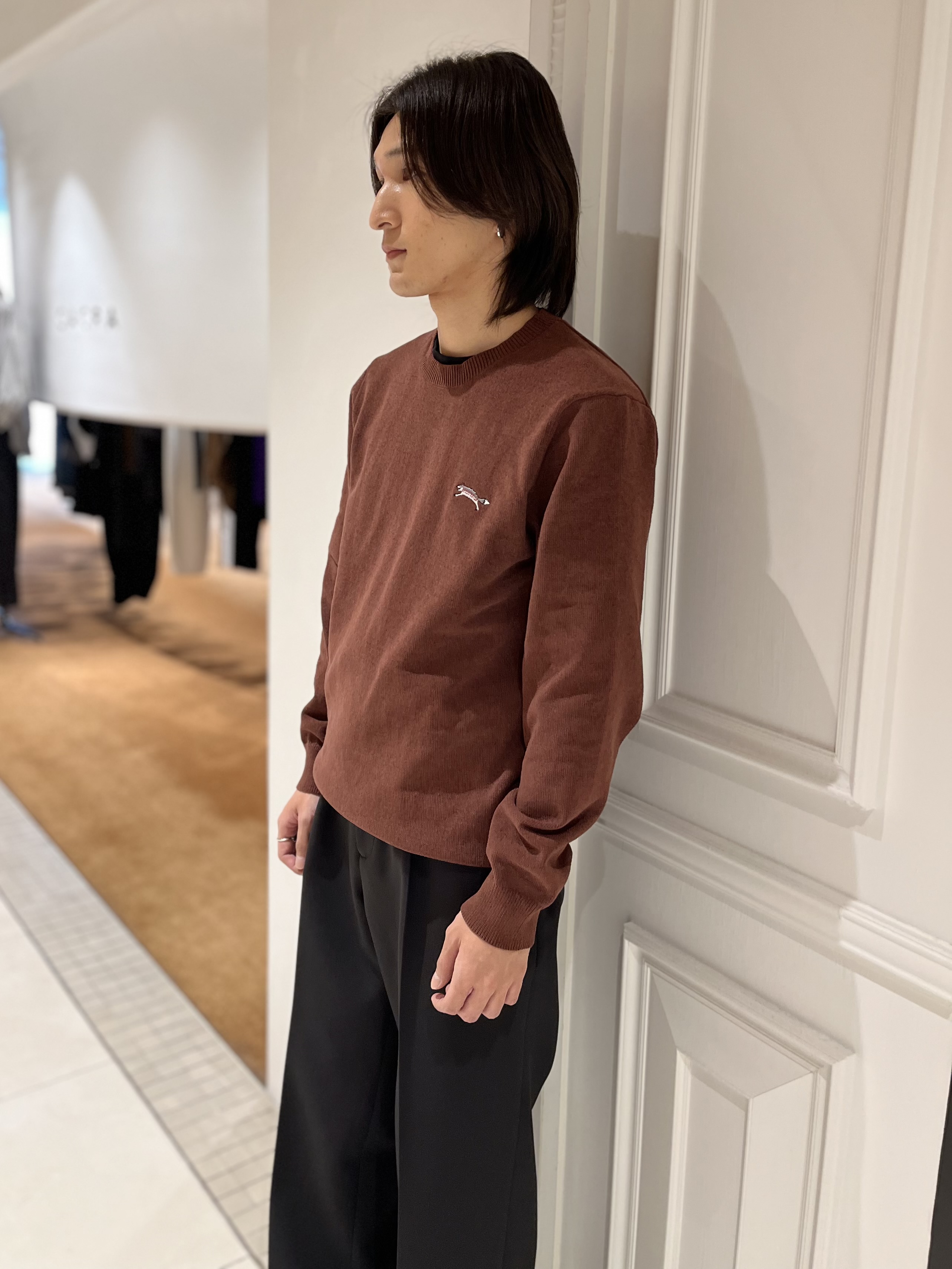 Watanabeさんの「DRESSTERIOR｜クルーネック モールニット」を使ったコーディネート