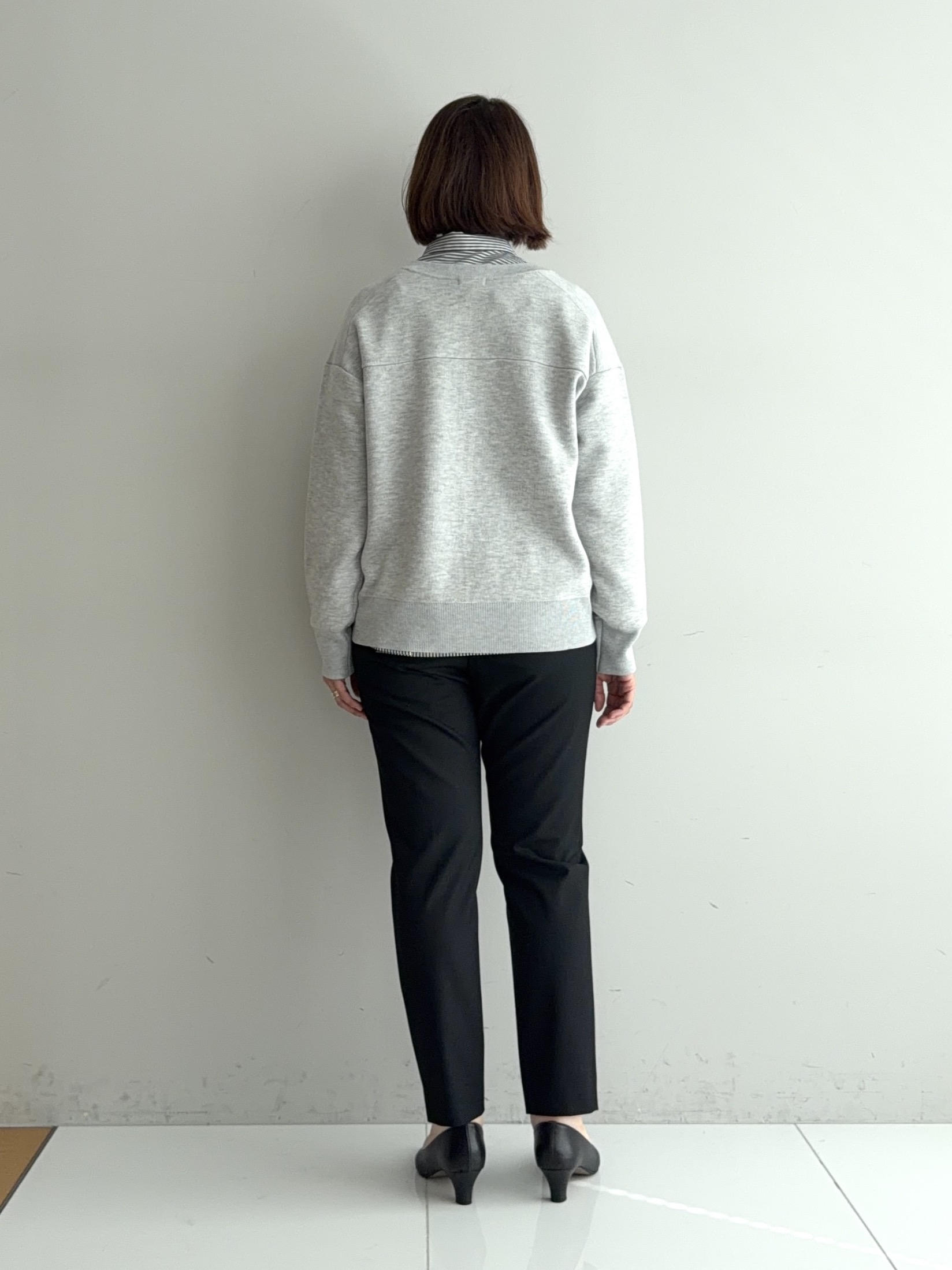 murayamaさんの「INDIVI｜【2WAY／ストライプ柄】ベーシックシャツ」を使ったコーディネート
