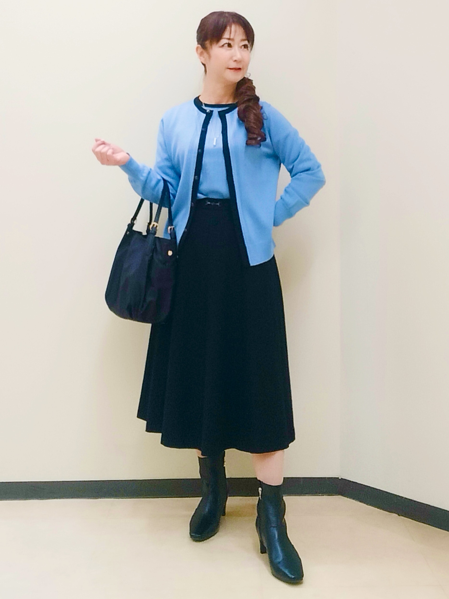 花さんの「Reflect｜【手洗い／アンサンブル可】フェミニンカーディガン」を使ったコーディネート