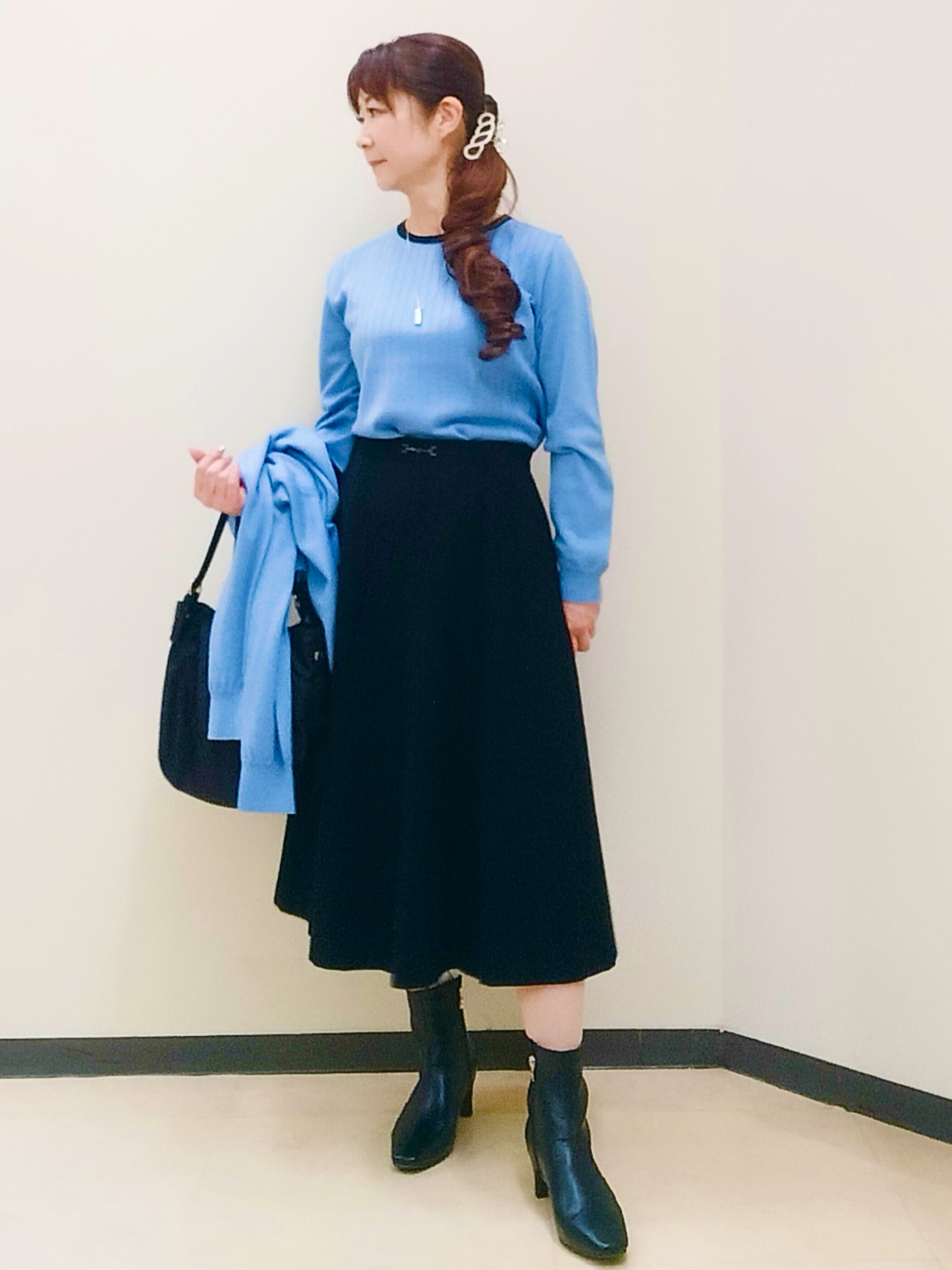 花さんの「Reflect｜【手洗い／アンサンブル可】フェミニンカーディガン」を使ったコーディネート