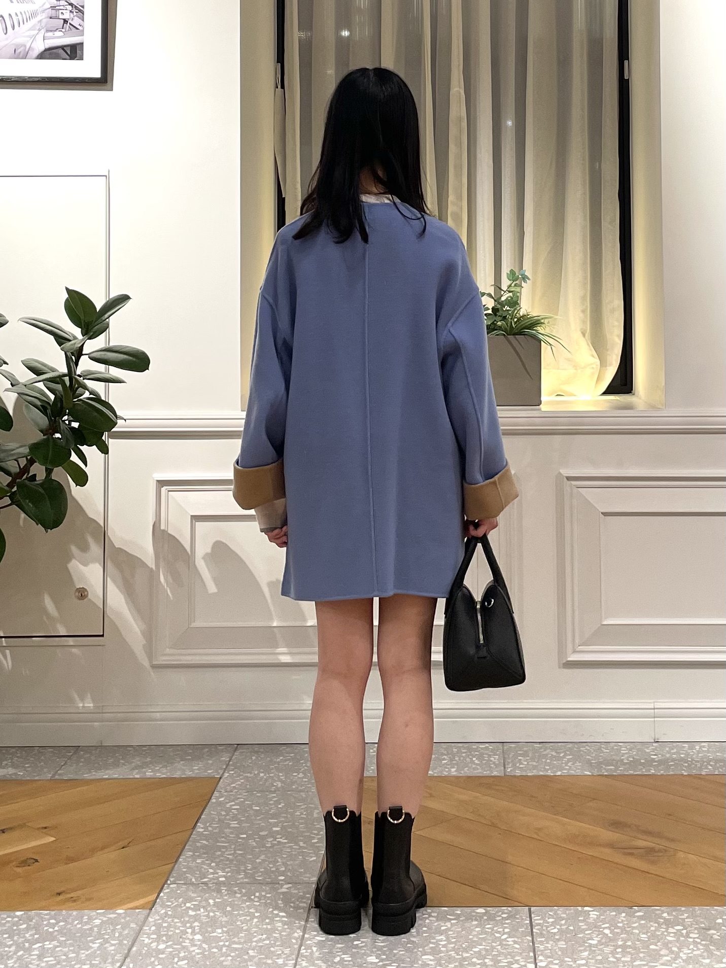 Lilyさんの「DRESSTERIOR｜【肌ざわり◎/軽量】Super140sリバーシブルコート」を使ったコーディネート