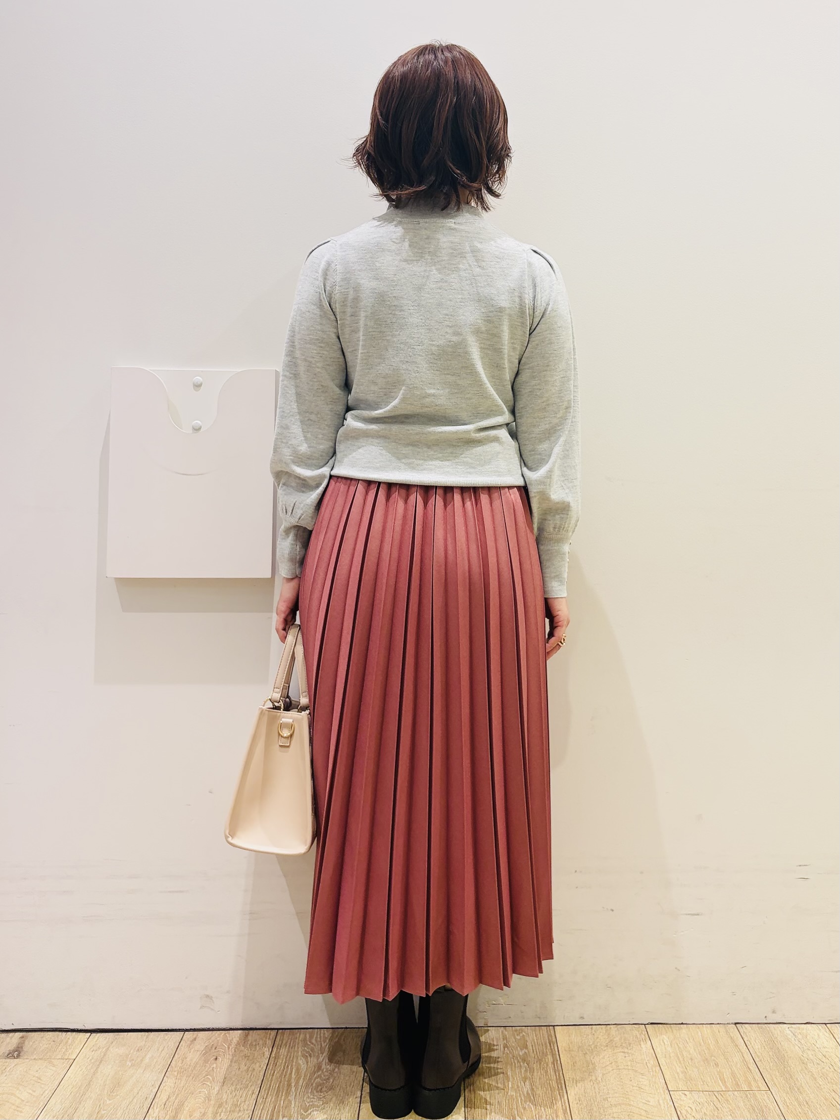 YUKOさんの「index｜カシミヤタッチハイネックニット【洗濯機OK／抗ピリング】」を使ったコーディネート