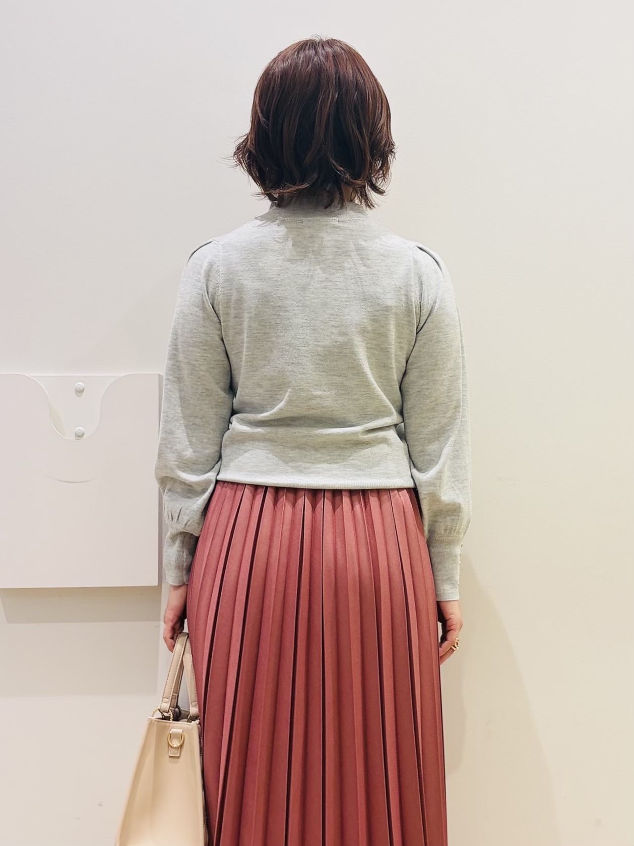 YUKOさんの「index｜カシミヤタッチハイネックニット【洗濯機OK／抗ピリング】」を使ったコーディネート