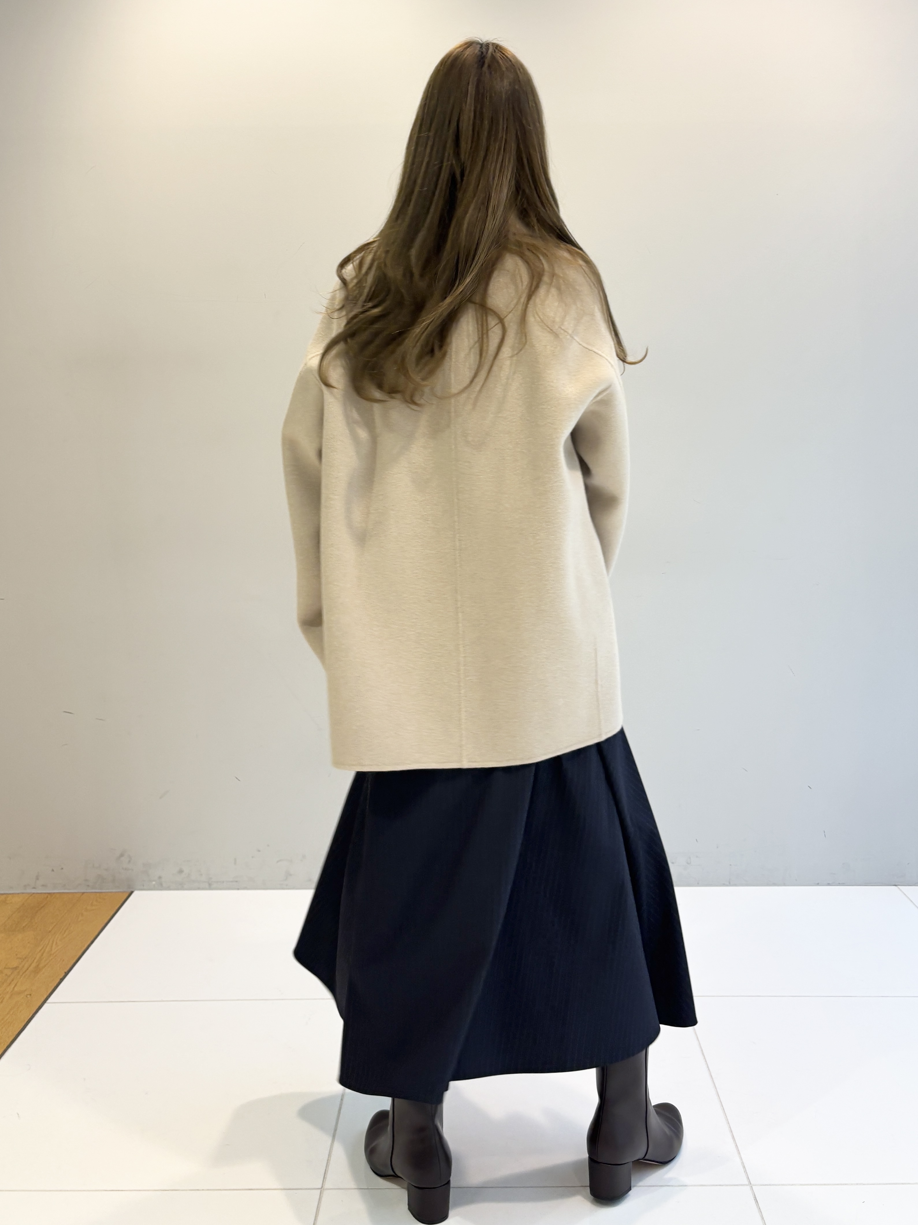 清水夏姫さんの「DRESSTERIOR｜【STORY11月号掲載】ウォッシャブルストライプシャツワンピース」を使ったコーディネート
