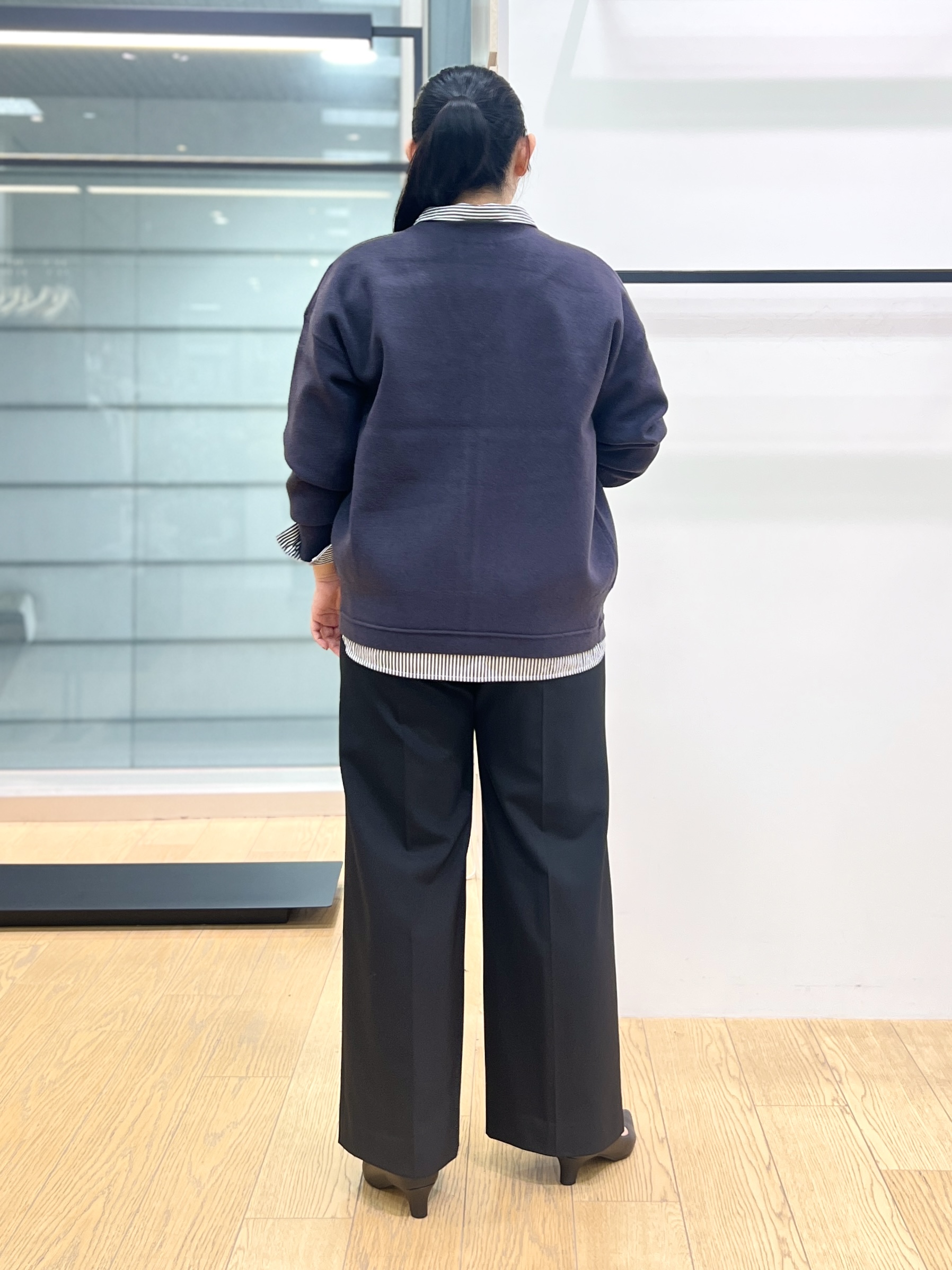 shimaさんの「INDIVI｜【ミラノリブ編み】ジップニットブルゾン」を使ったコーディネート