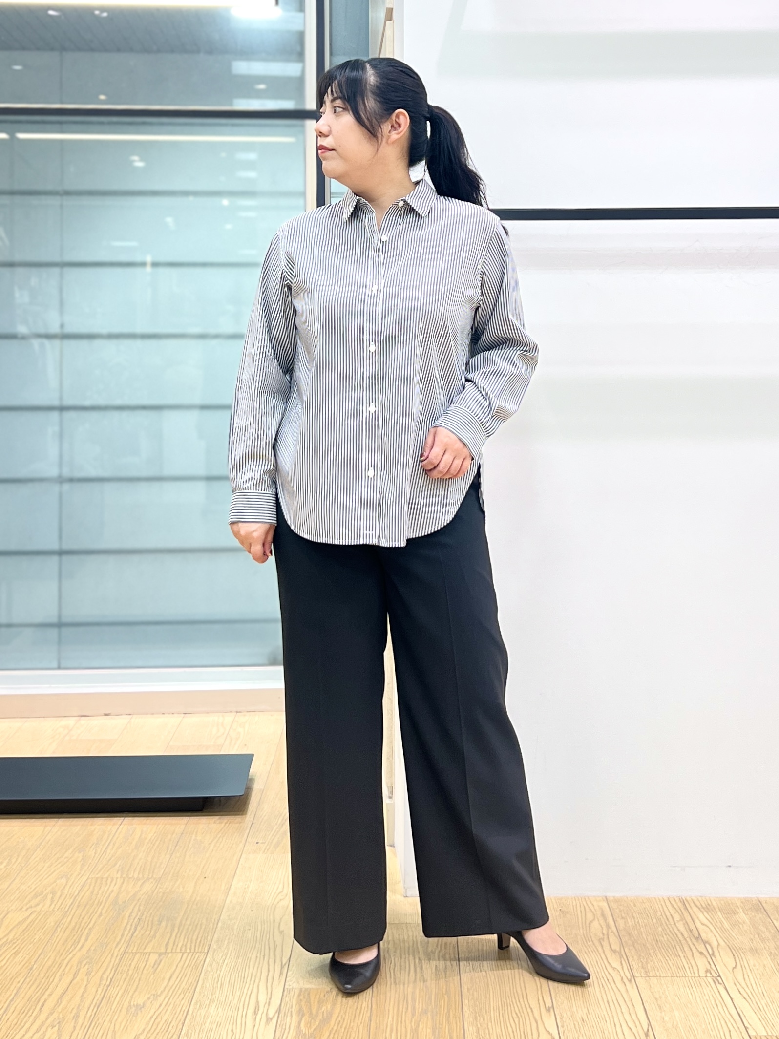 shimaさんの「INDIVI｜【ミラノリブ編み】ジップニットブルゾン」を使ったコーディネート