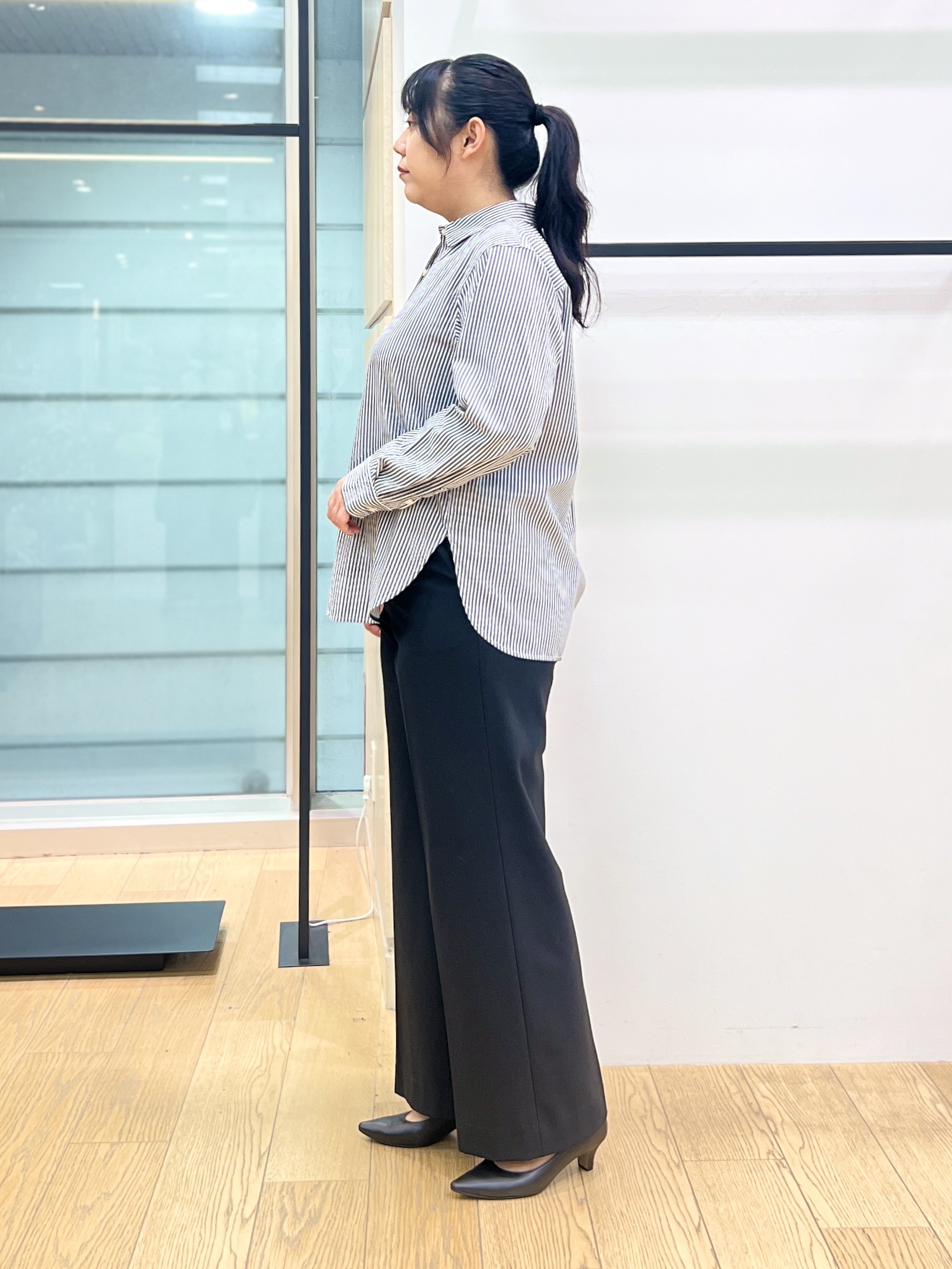 shimaさんの「INDIVI｜【ミラノリブ編み】ジップニットブルゾン」を使ったコーディネート