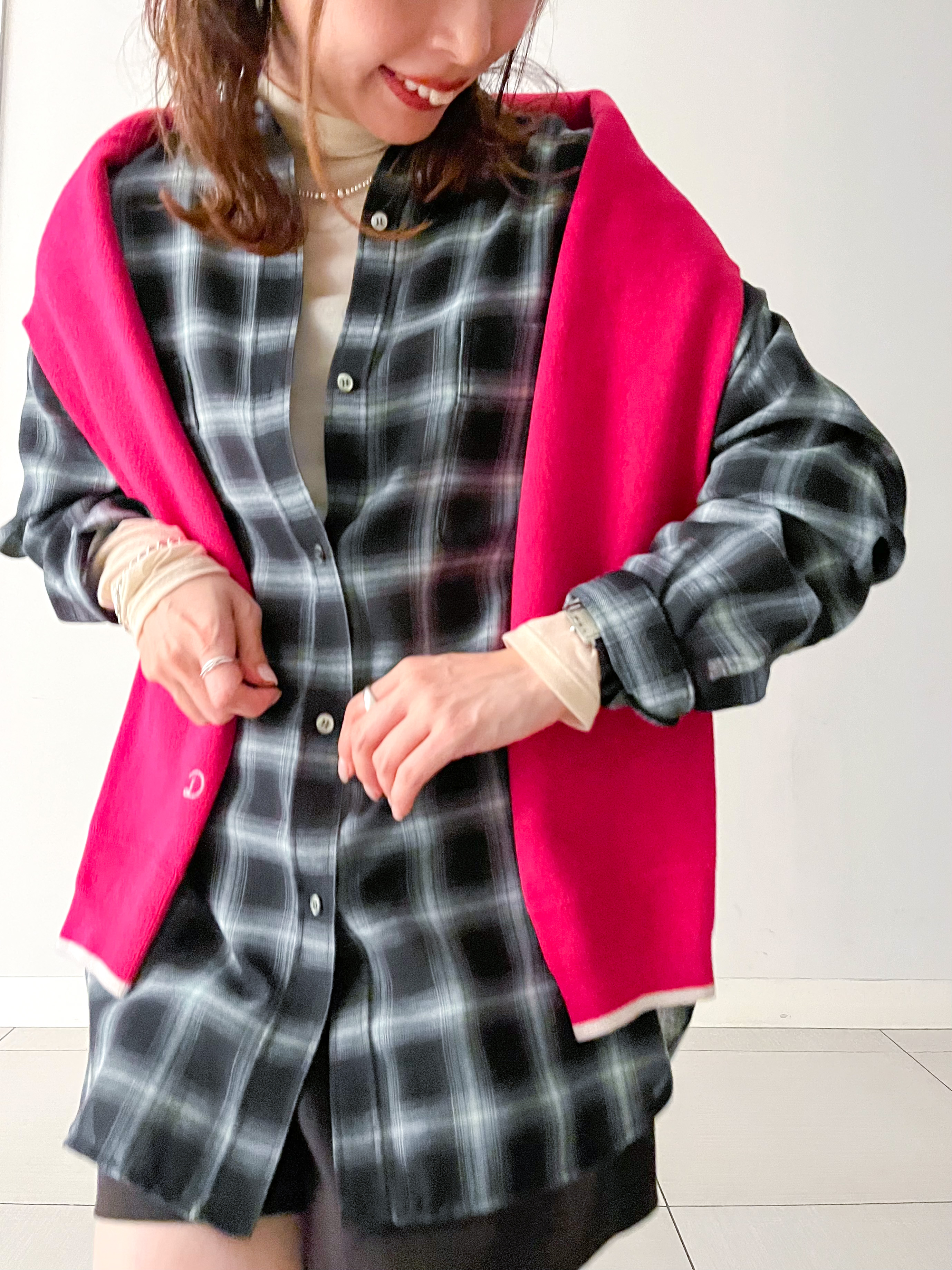 じゅんさんの「DRESSTERIOR｜【ウォッシャブル】ビエラオンブレチェックシャツ」を使ったコーディネート