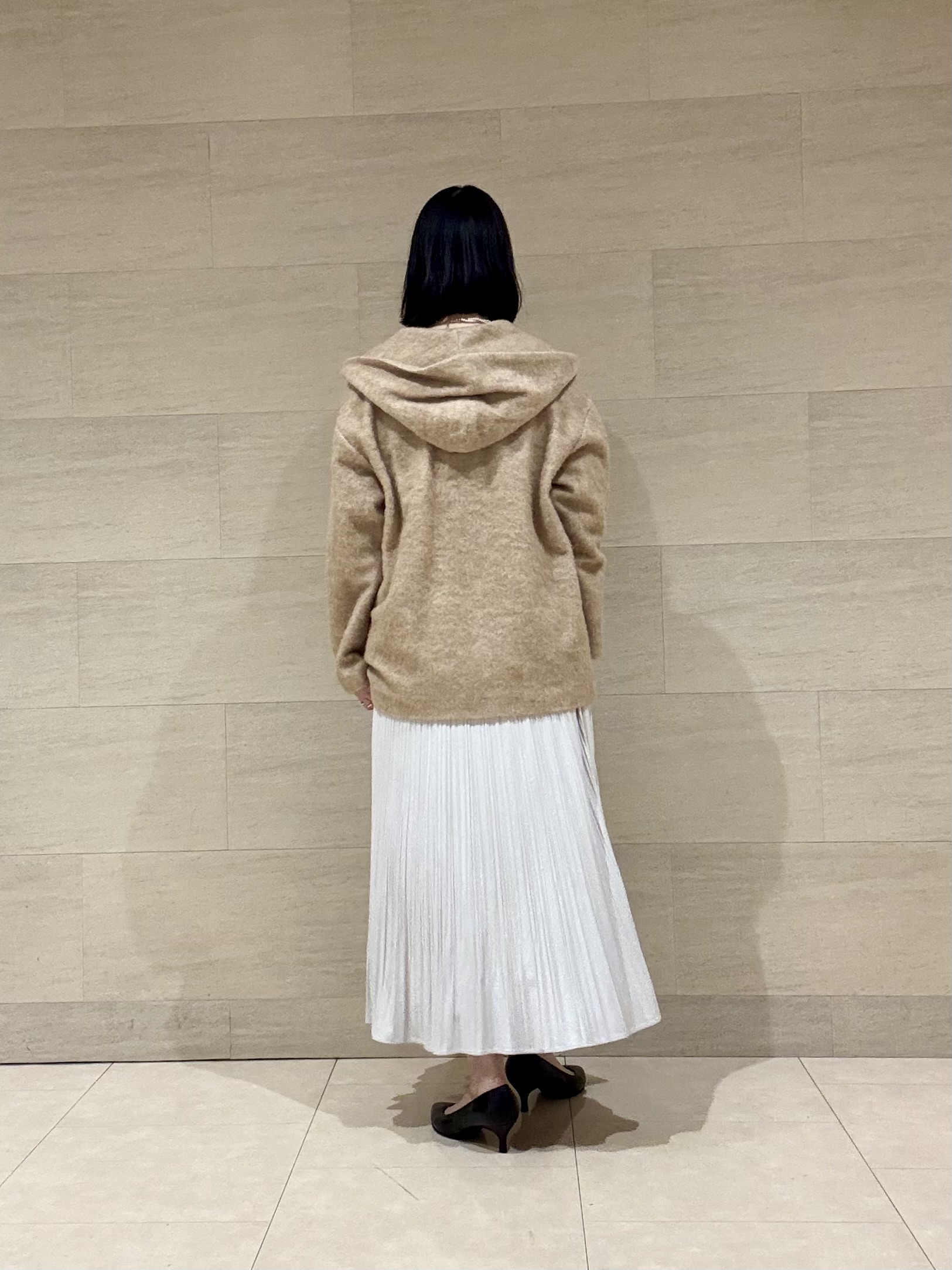 yさんの「UNTITLED｜【軽アウター/秋羽織り】シャギーフーディ―カーディガン」を使ったコーディネート