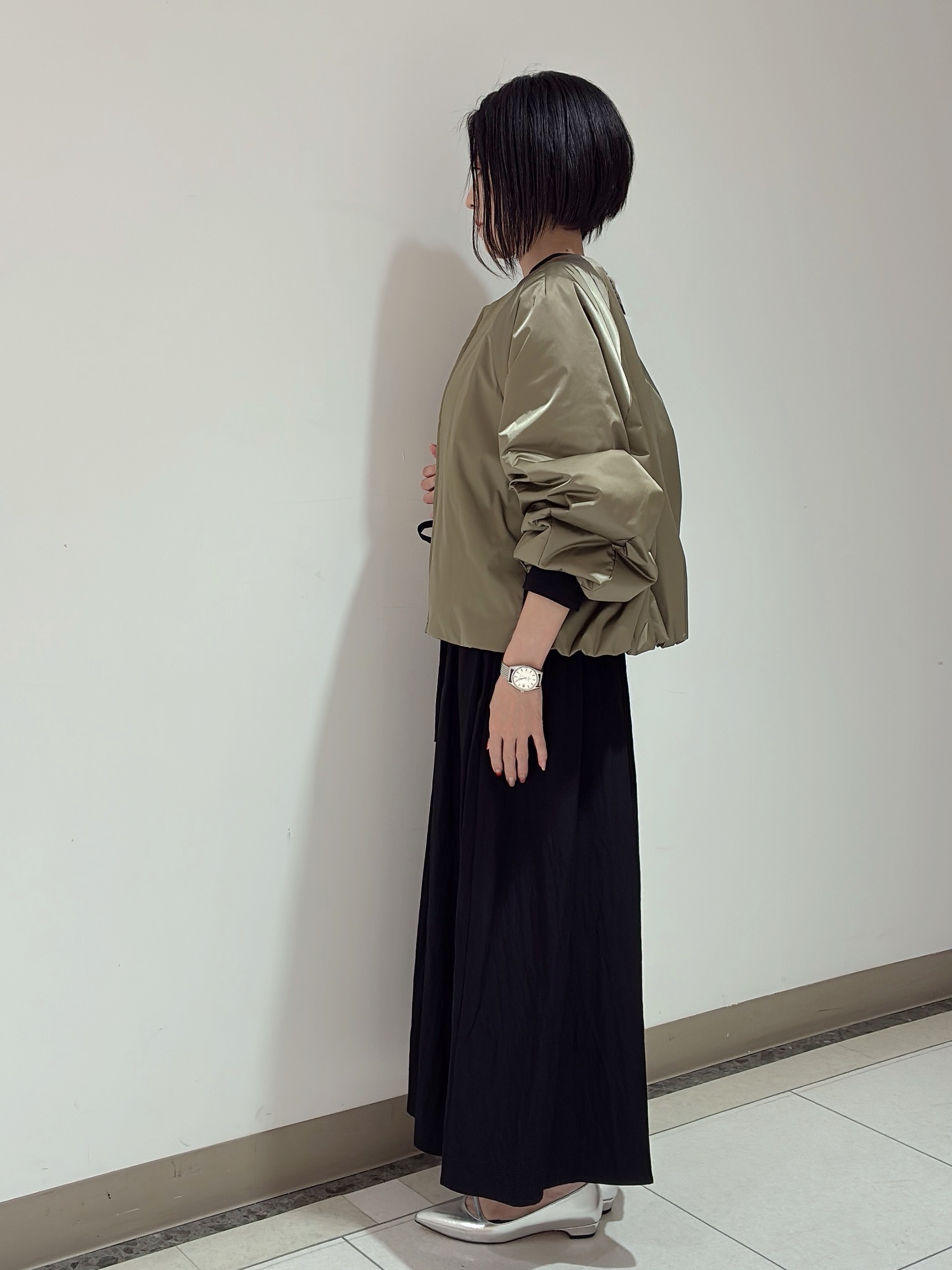 環さんの「UNTITLED｜【軽アウター/中綿/秋冬コート】ショートブルゾン」を使ったコーディネート