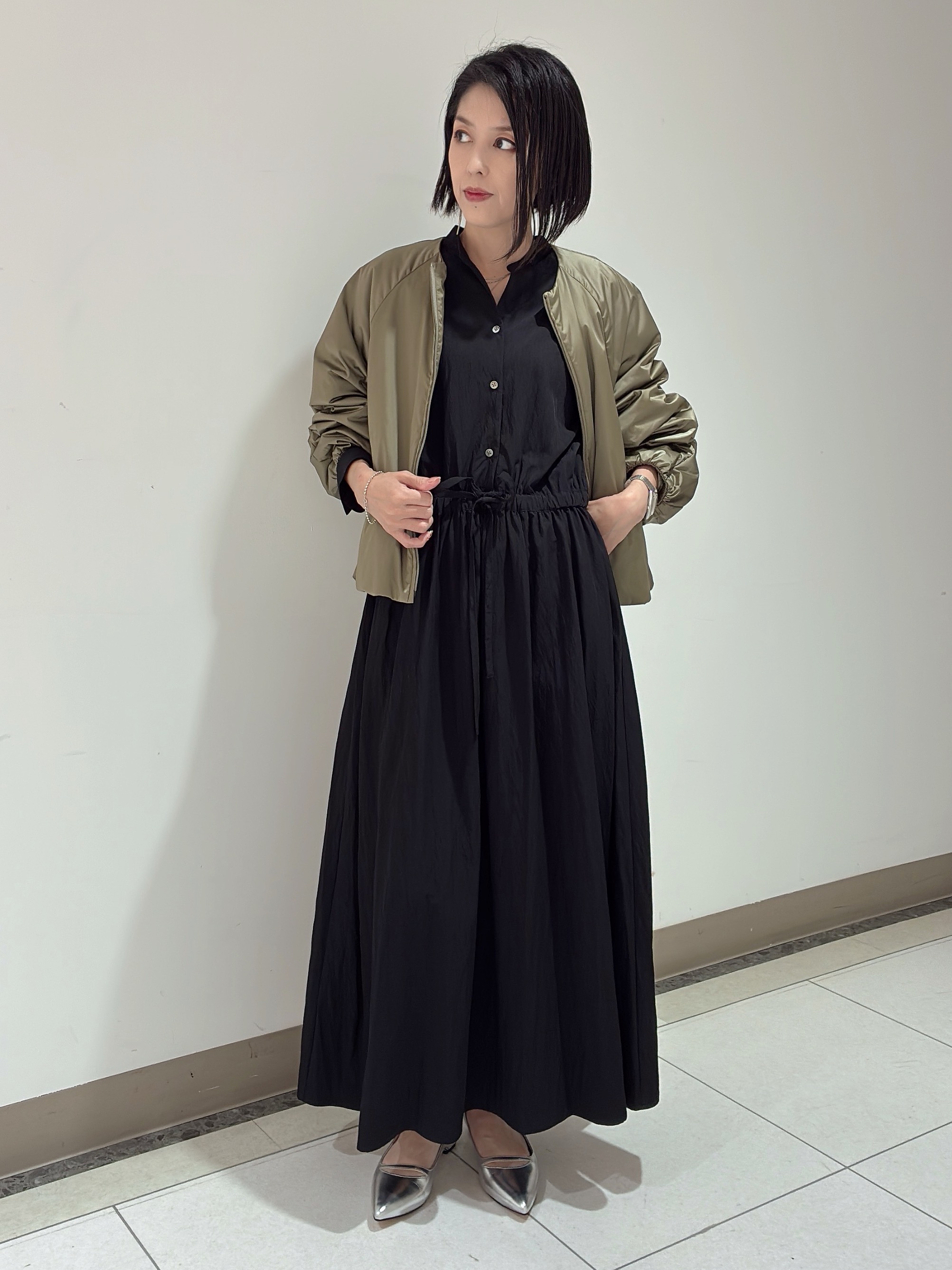 環さんの「UNTITLED｜【軽アウター/中綿/秋冬コート】ショートブルゾン」を使ったコーディネート