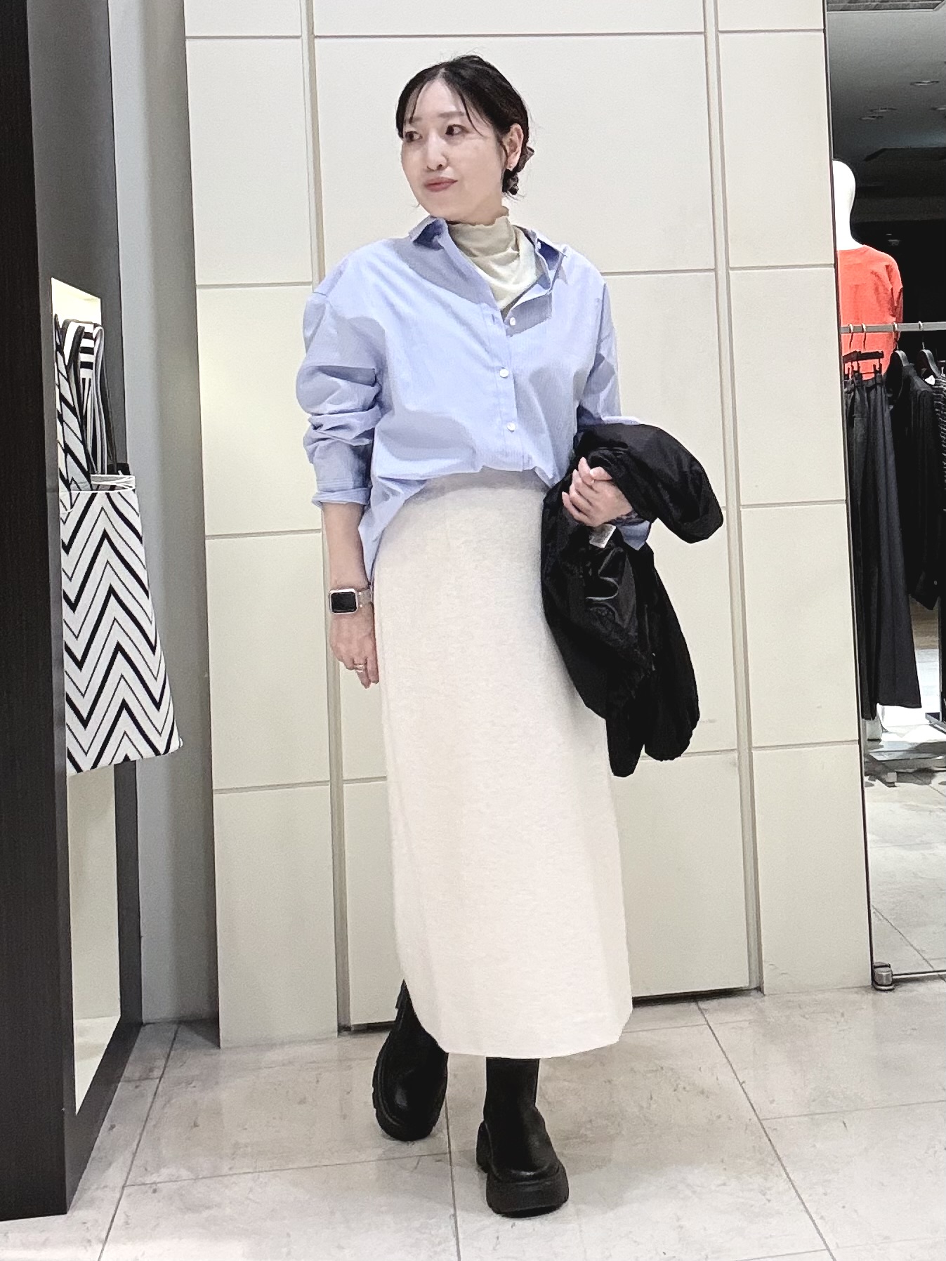 mori.さんの「UNTITLED｜【軽アウター/中綿/秋冬コート】ショートブルゾン」を使ったコーディネート