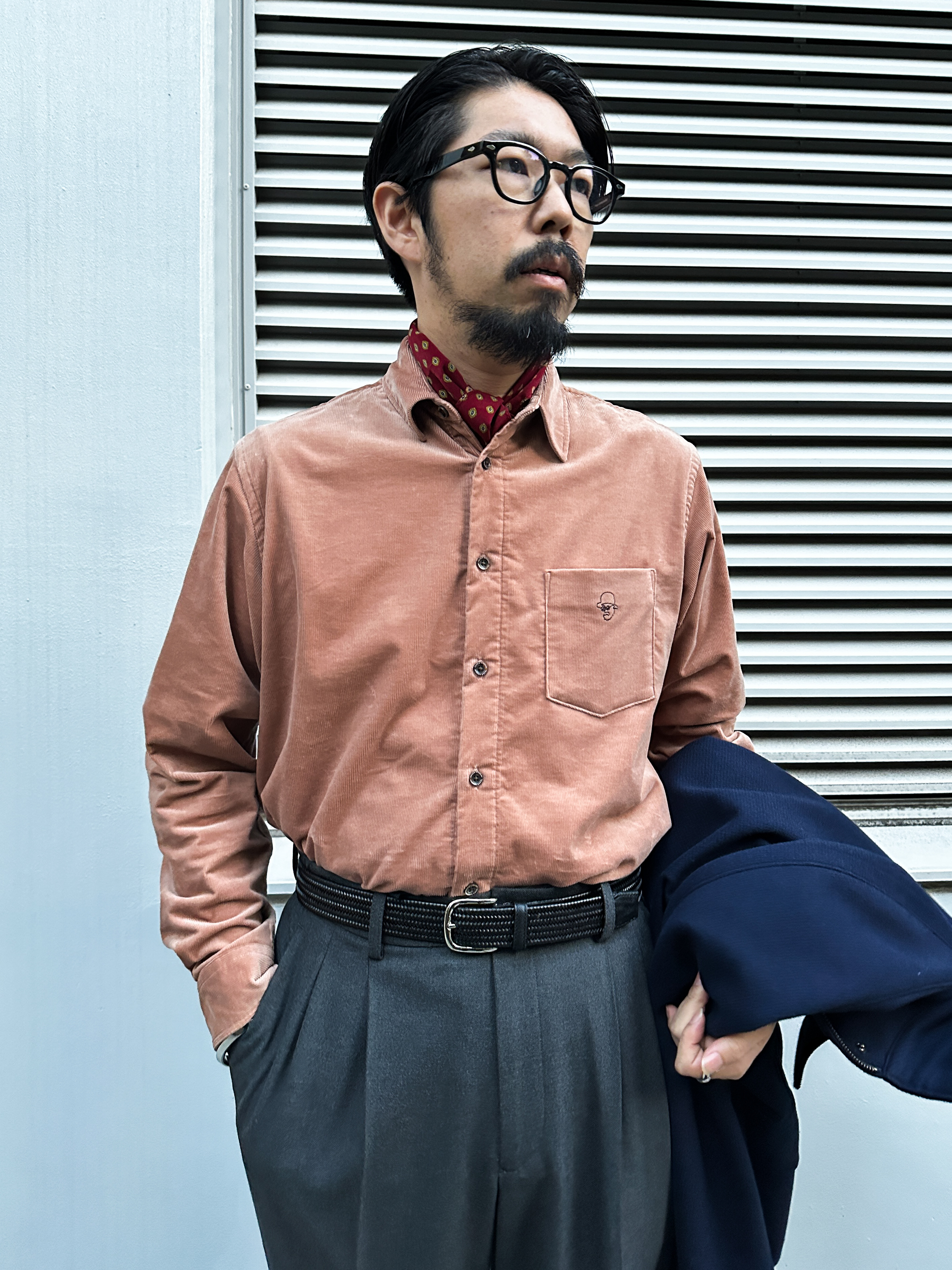 プレス増田さんの「TAKEO KIKUCHI｜ダウンファブリック 千鳥 ブルゾン」を使ったコーディネート