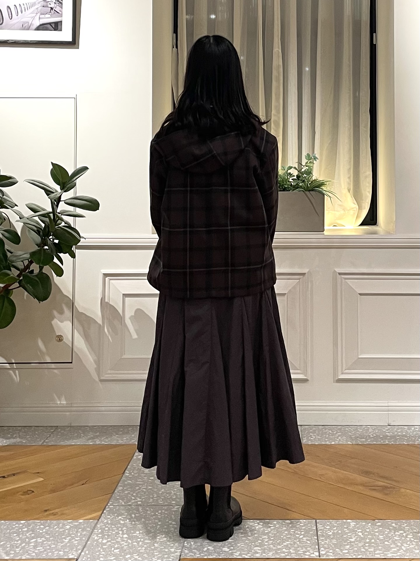 Lilyさんの「DRESSTERIOR｜【STORY11月号掲載】チェックバックウォームテックブルゾン」を使ったコーディネート