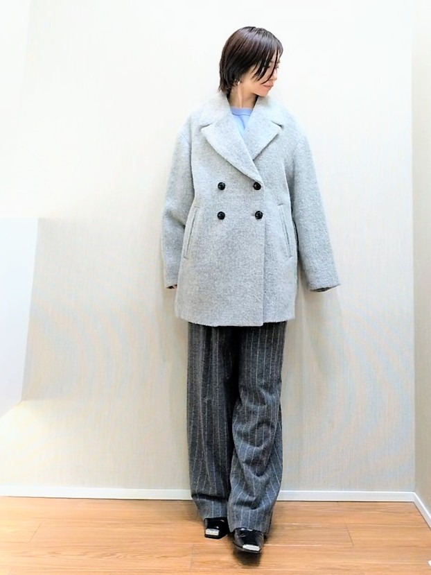 ミズタさんの「UNTITLED｜シャギーダブルコート」を使ったコーディネート