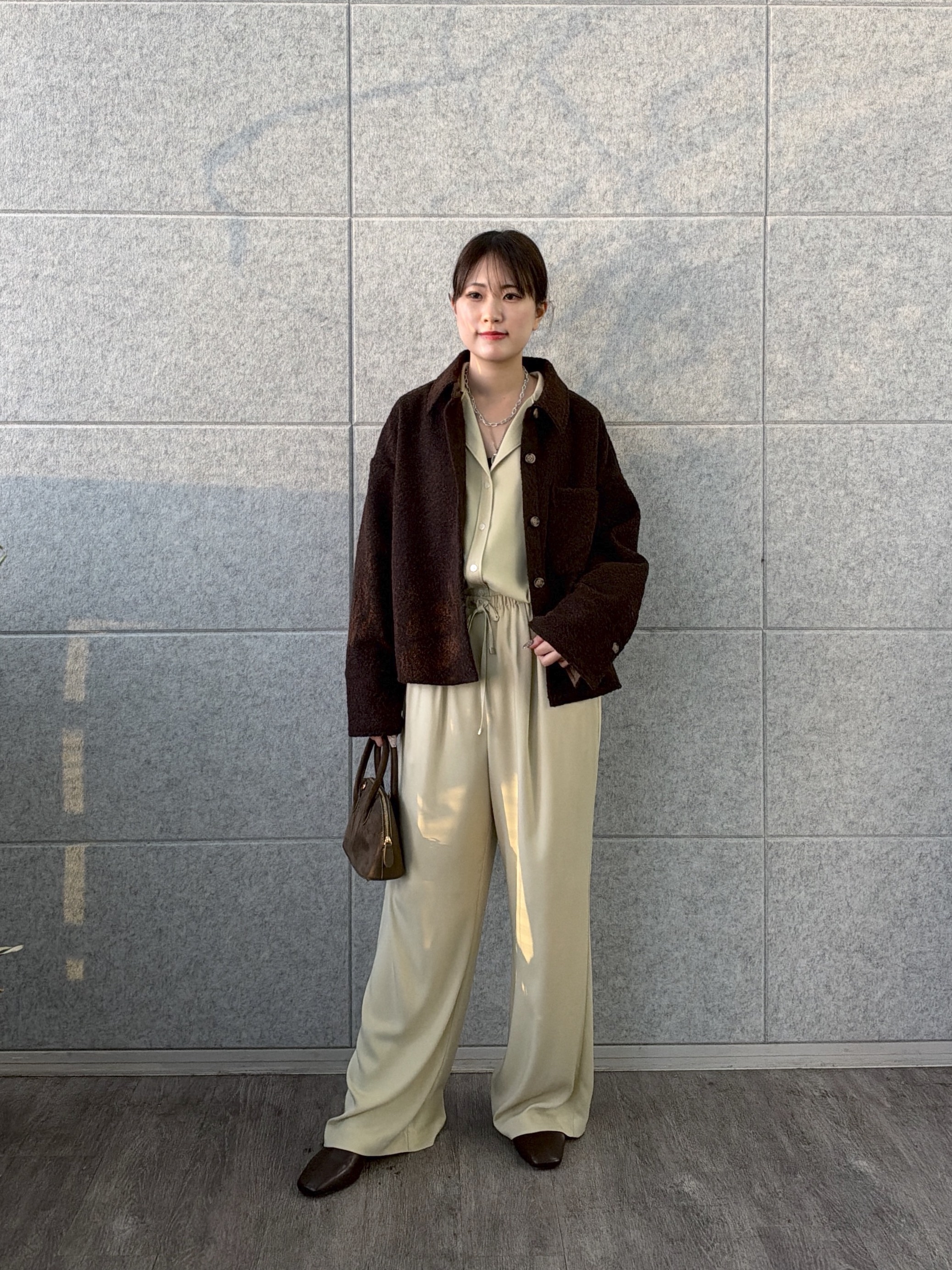 Renoさんの「INDIVI｜ボアシャツジャケット」を使ったコーディネート