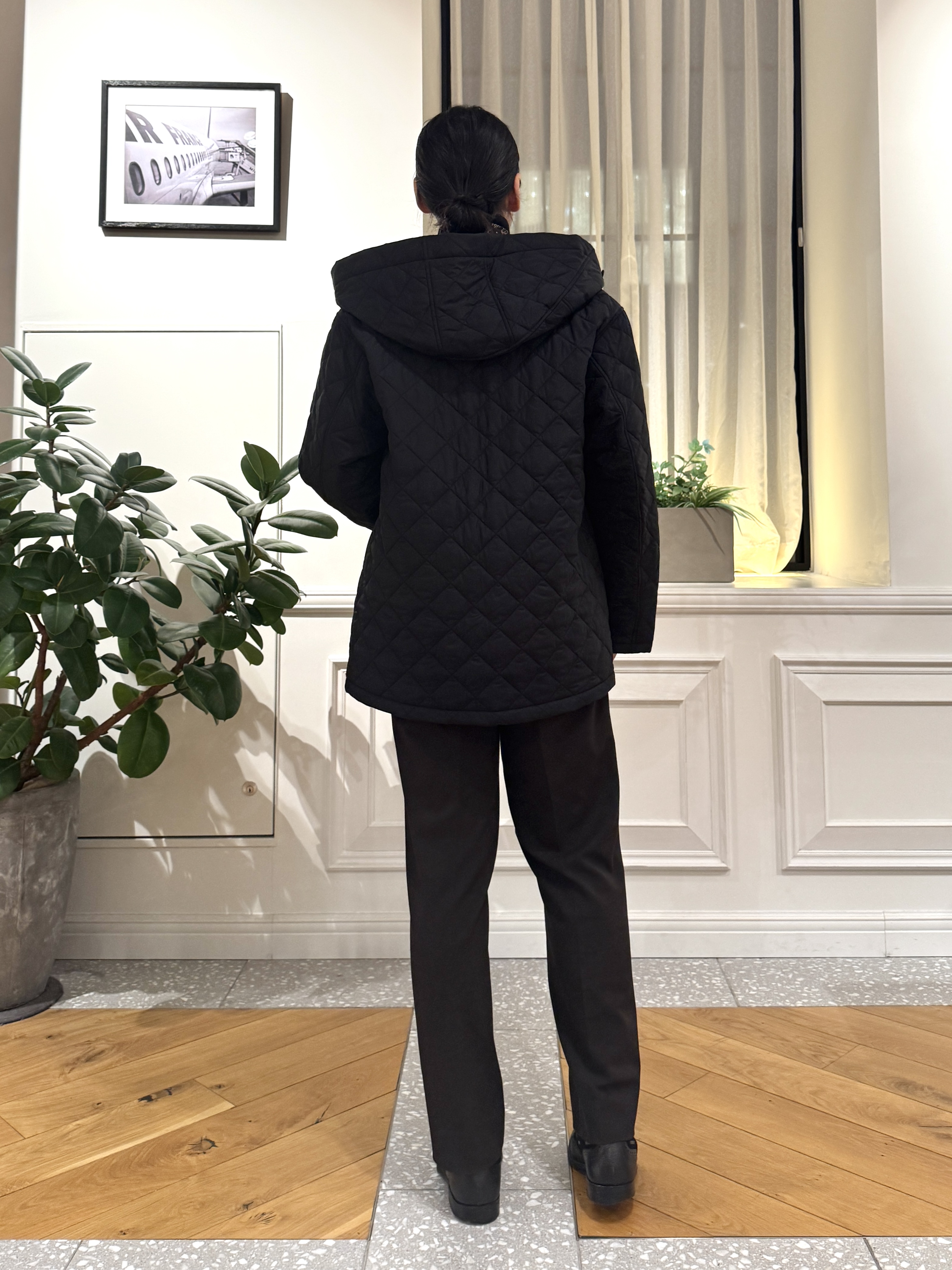kawarataniさんの「DRESSTERIOR｜キルティング フードジャケット」を使ったコーディネート