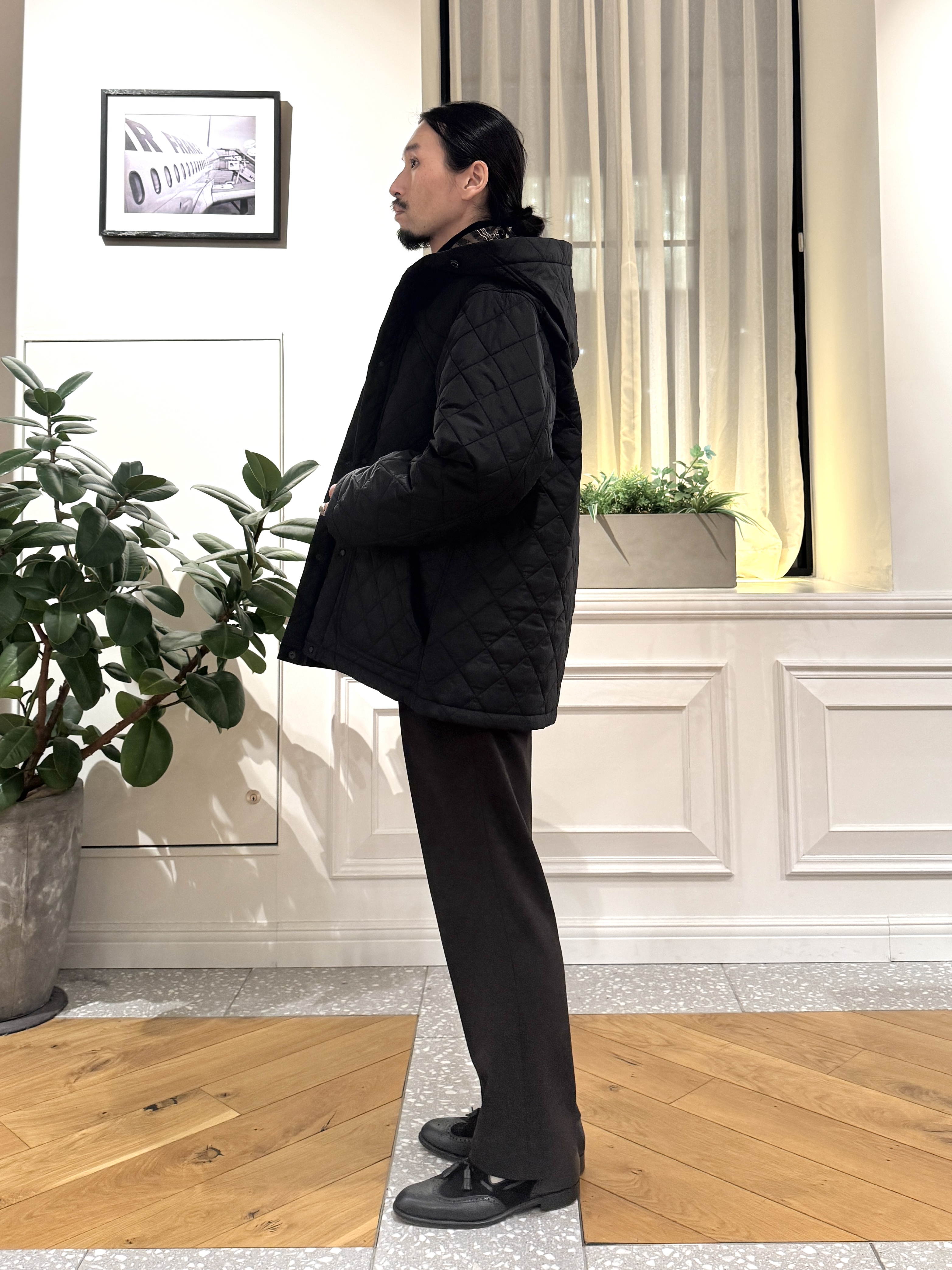 kawarataniさんの「DRESSTERIOR｜キルティング フードジャケット」を使ったコーディネート