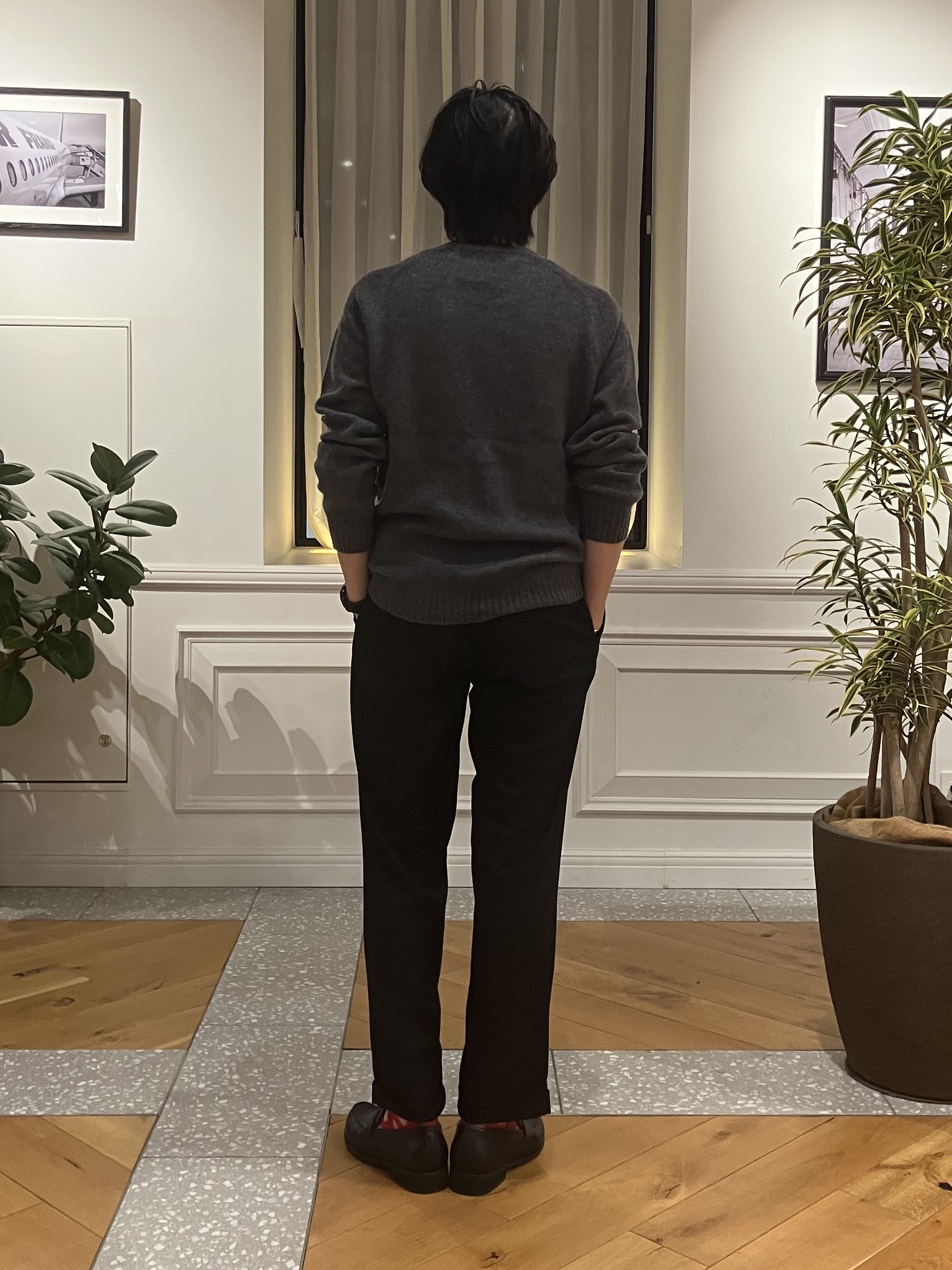 junyaさんの「DRESSTERIOR｜【干場義雅&times;DRESSTERIOR】ウールカシミヤクルーネックニット」を使ったコーディネート