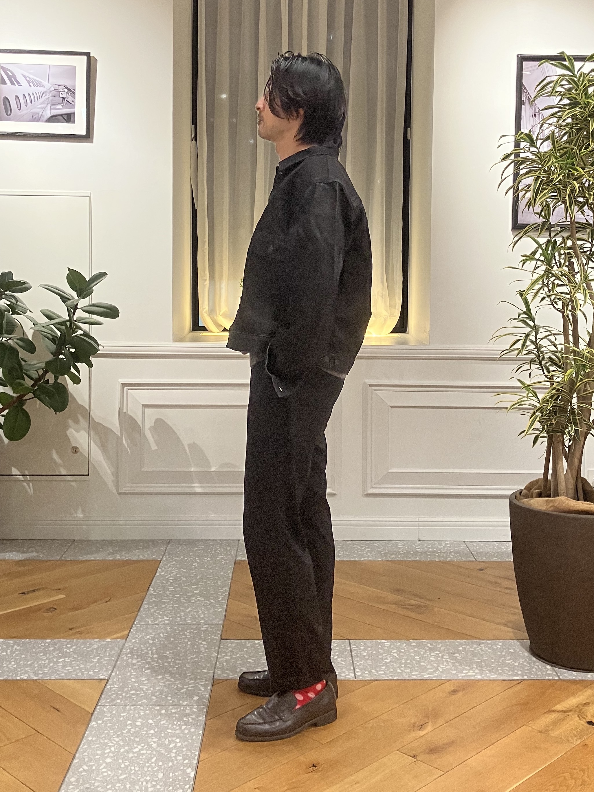 junyaさんの「DRESSTERIOR｜【干場義雅&times;DRESSTERIOR】ブラックGジャン」を使ったコーディネート