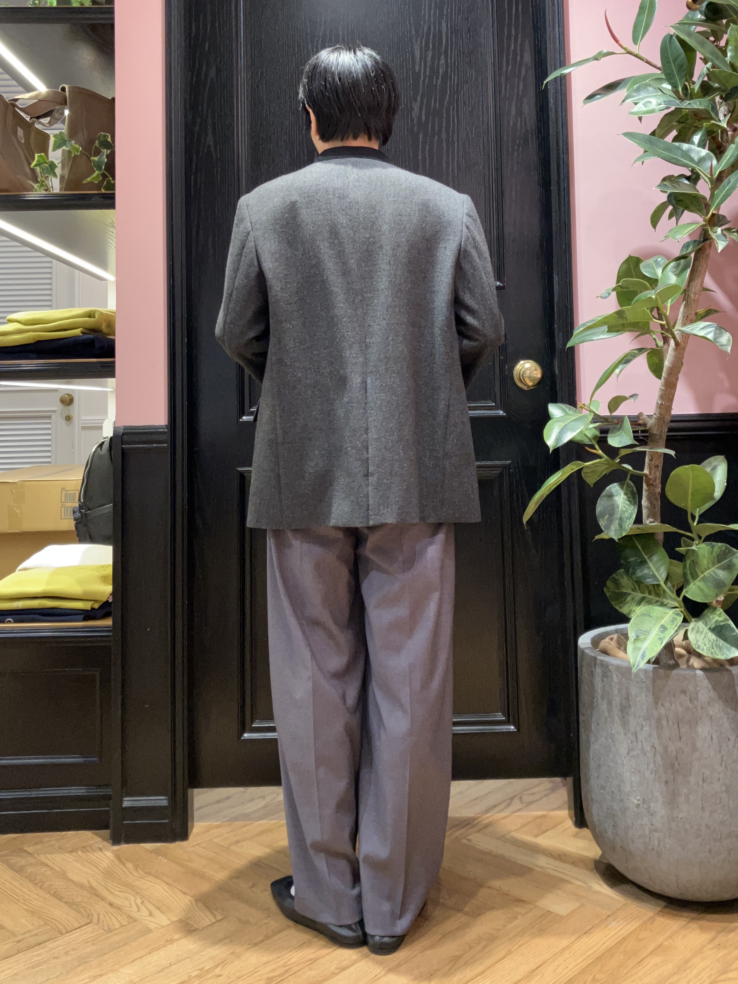 OGATAさんの「DRESSTERIOR｜【秋向き素材】ハンティング ノーカラージャケット」を使ったコーディネート