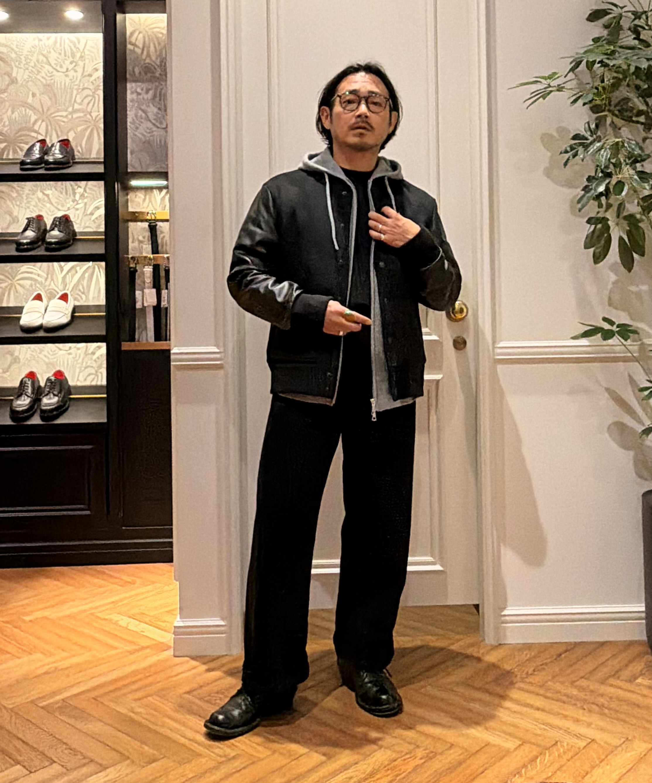 鶴田大士さんの「DRESSTERIOR｜【干場義雅&times;DRESSTERIOR】スタジャン」を使ったコーディネート