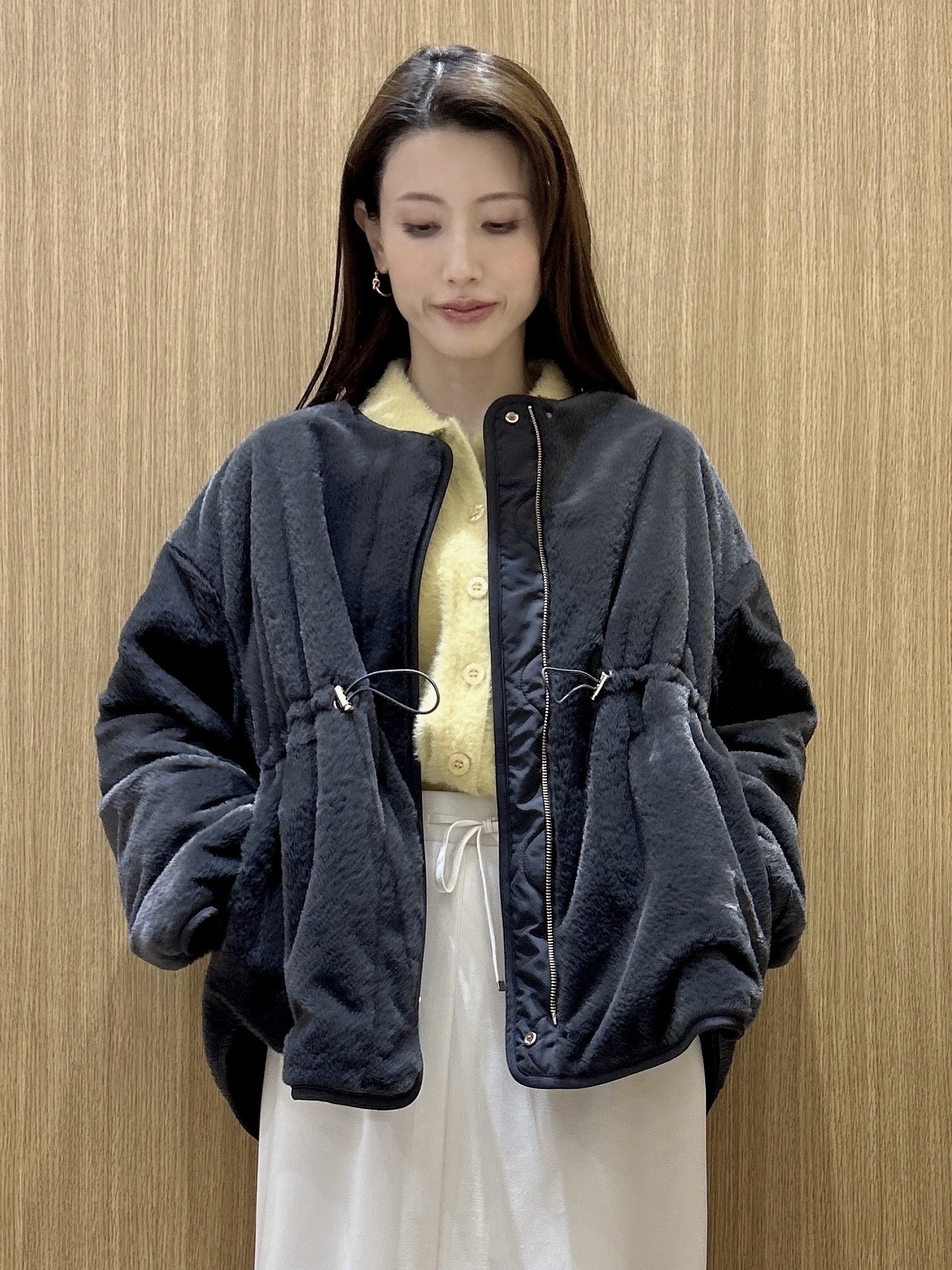 maiさんの「OPAQUE.CLIP｜【リバーシブル】撥水キルティング&times;フェイクファーブルゾン」を使ったコーディネート