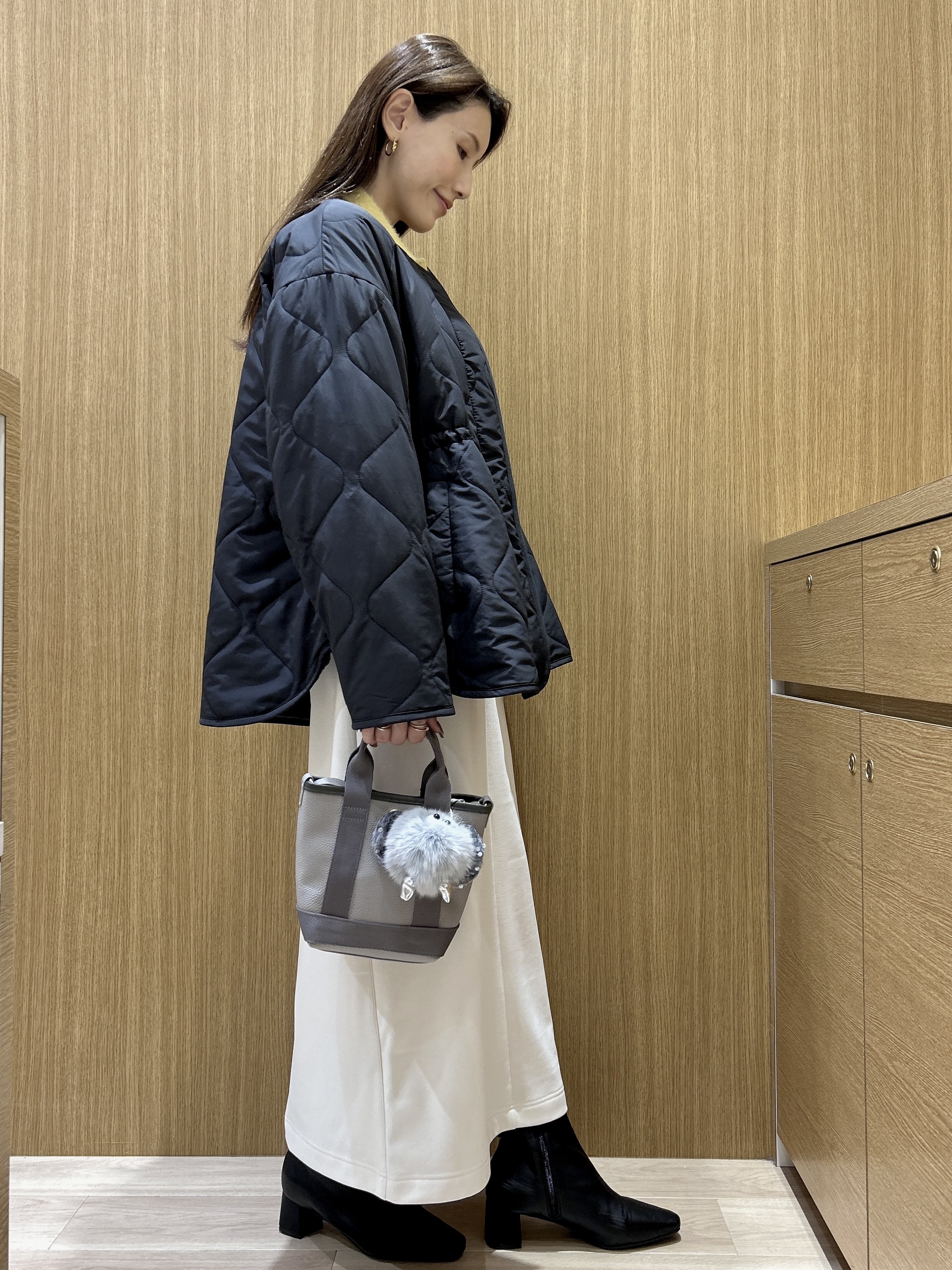 maiさんの「OPAQUE.CLIP｜【リバーシブル】撥水キルティング&times;フェイクファーブルゾン」を使ったコーディネート