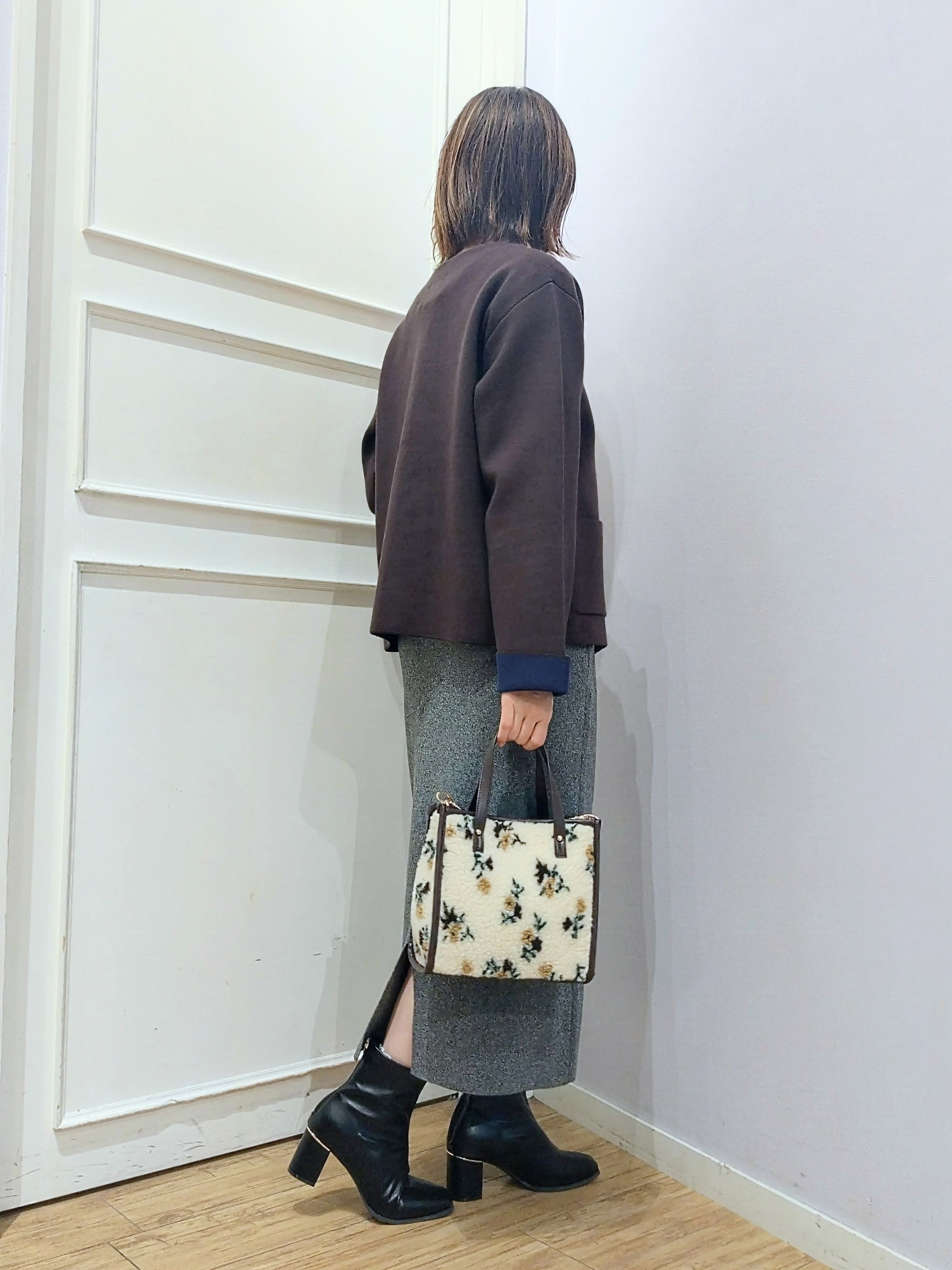 miomioさんの「SHOO･LA･RUE｜【S-LL/洗濯機可/静電気防止】もちもち配色ダブルフェイスカーディガン」を使ったコーディネート