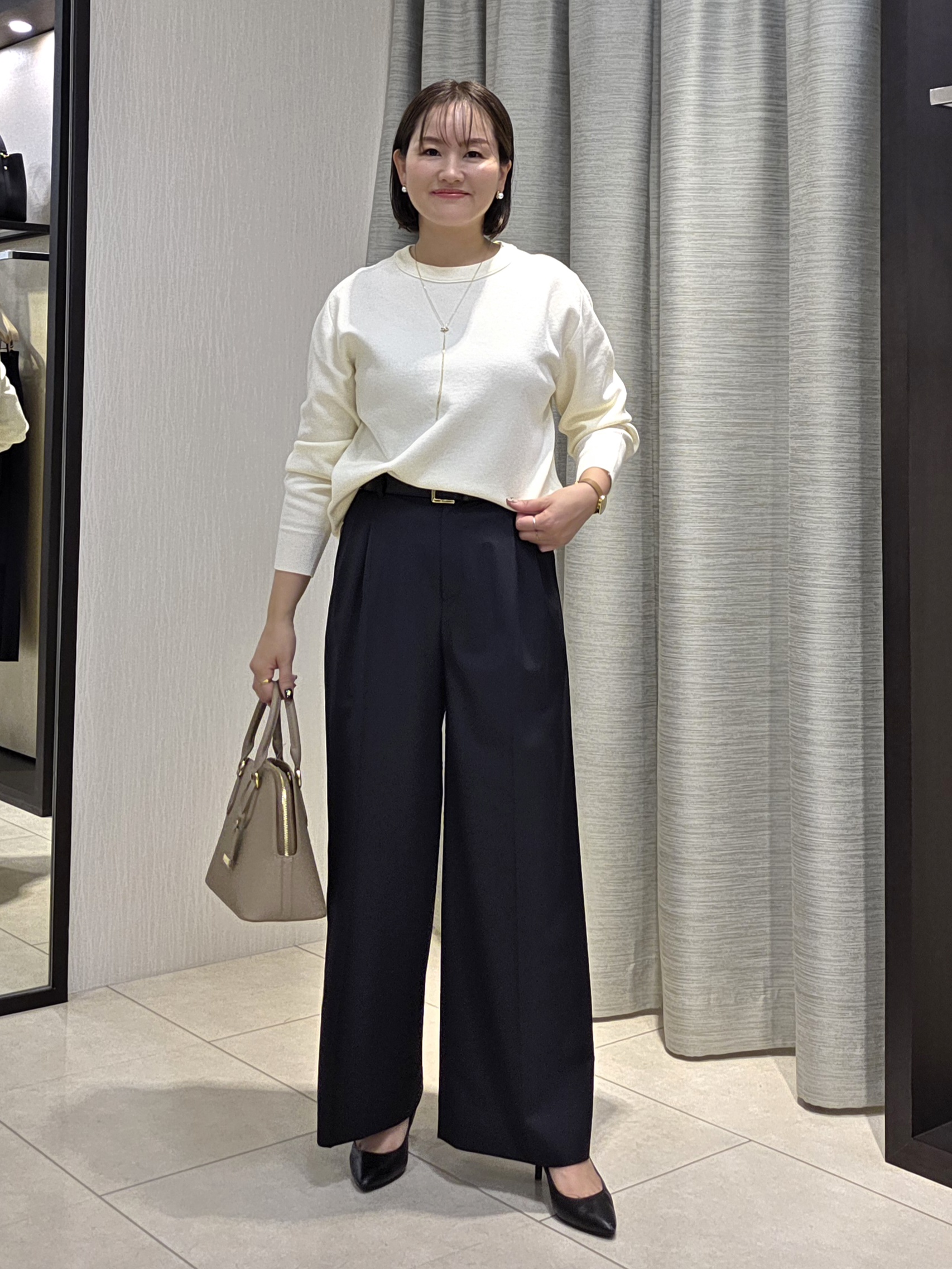 naokoさんの「UNTITLED｜【撥水/軽量/薄中綿入り】スタンドカラーコート」を使ったコーディネート