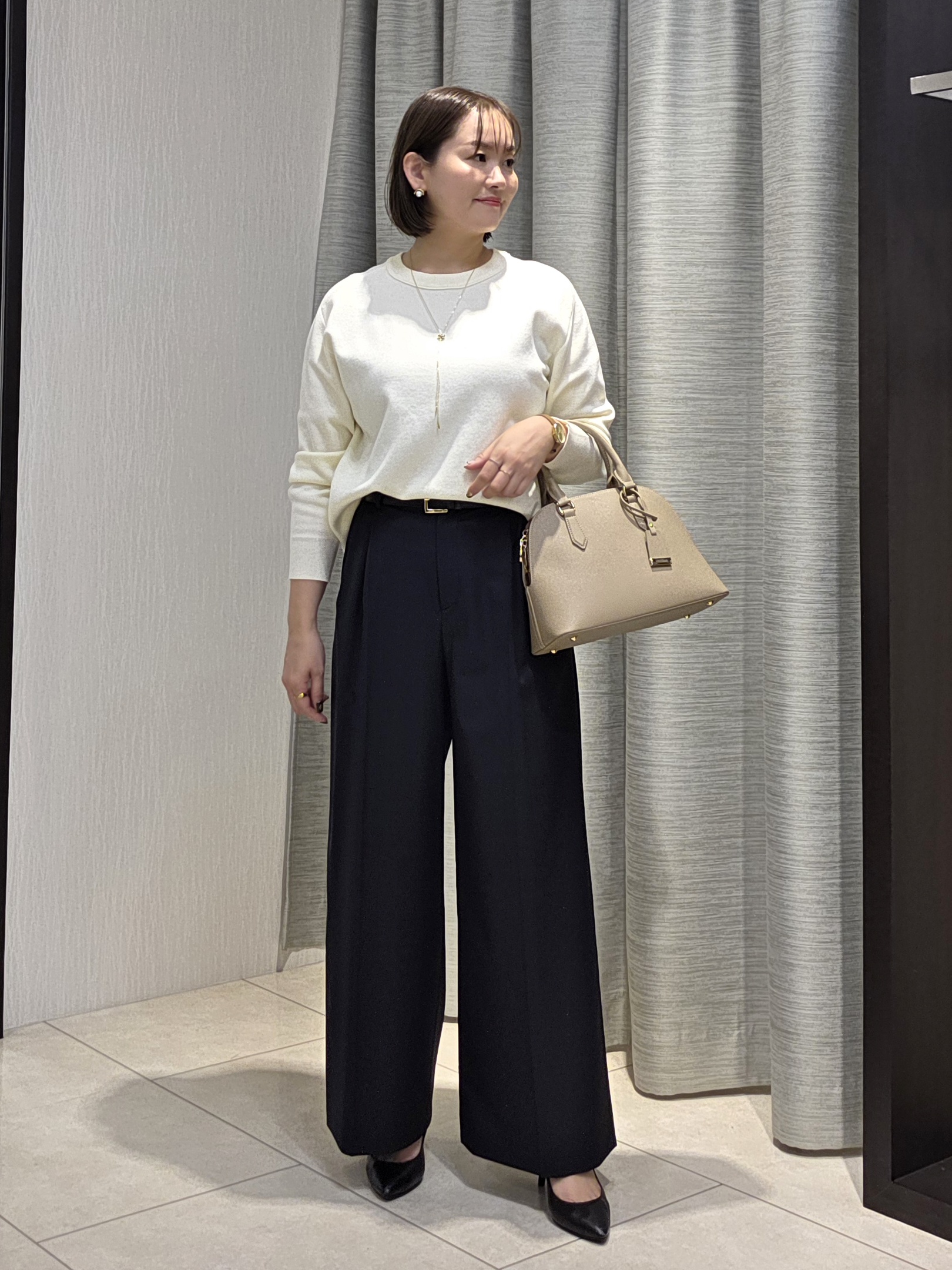 naokoさんの「UNTITLED｜【撥水/軽量/薄中綿入り】スタンドカラーコート」を使ったコーディネート