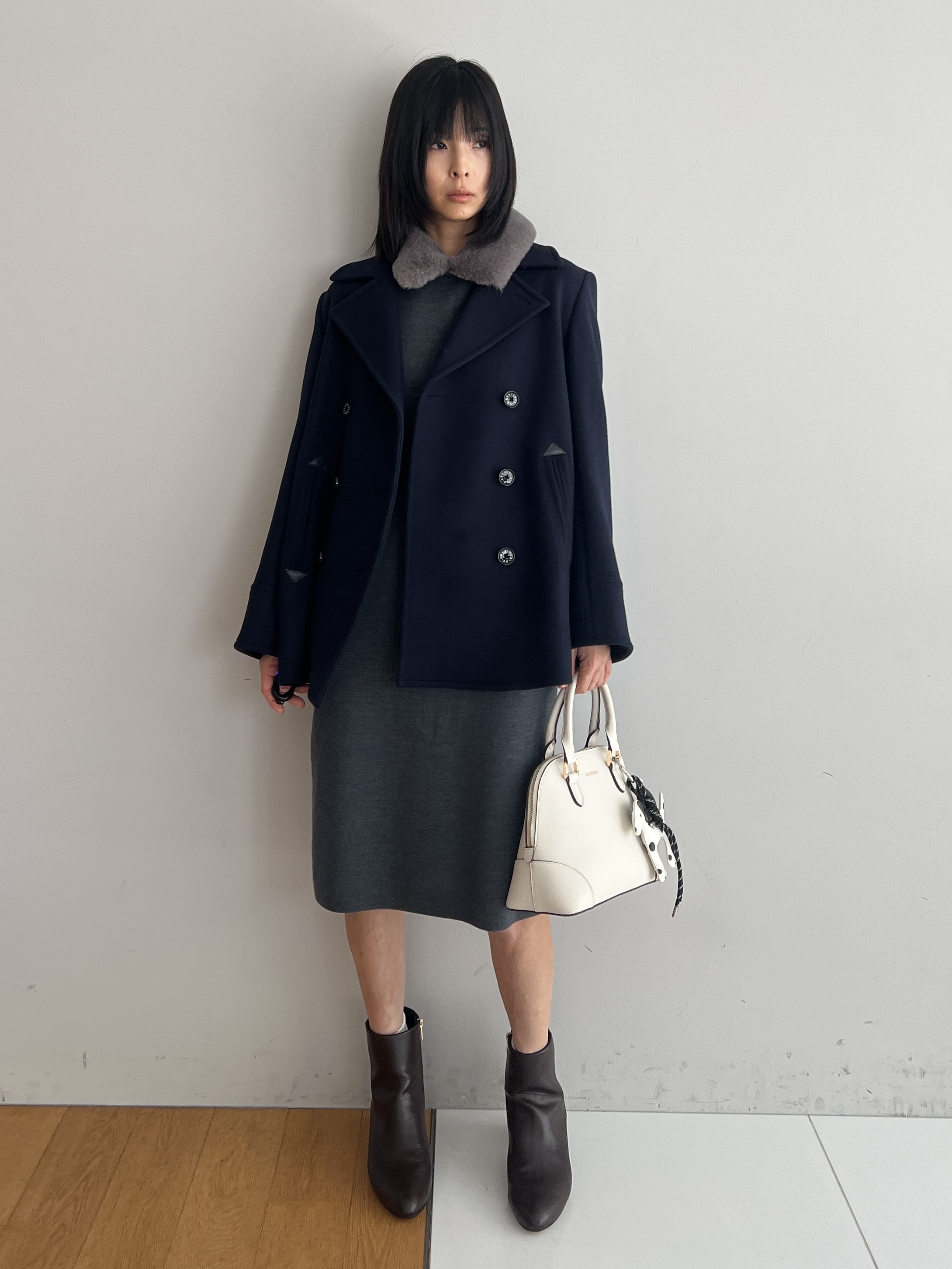 misaさんの「DRESSTERIOR｜【上品】Super140 AラインPコート」を使ったコーディネート
