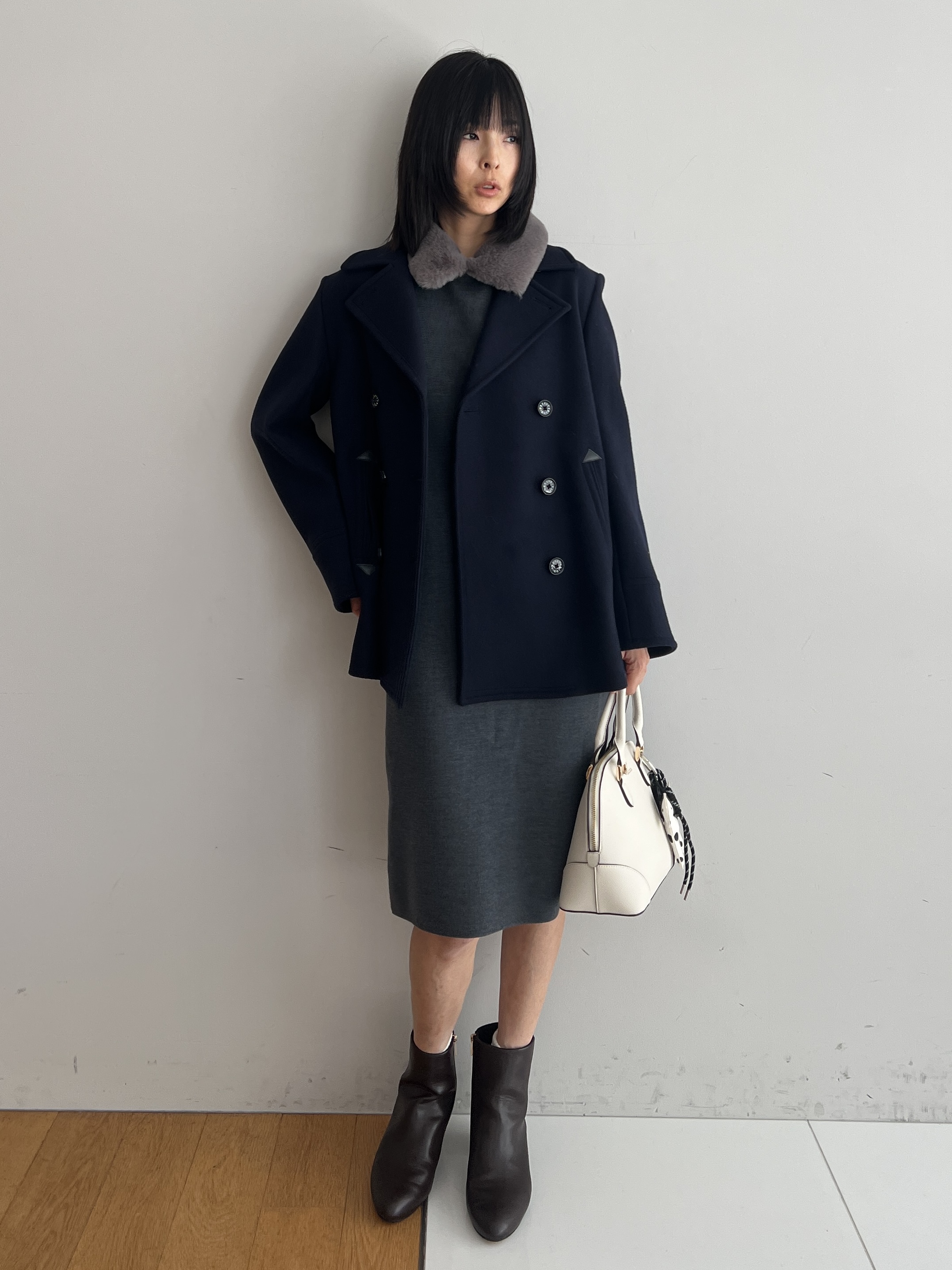 misaさんの「DRESSTERIOR｜【上品】Super140 AラインPコート」を使ったコーディネート