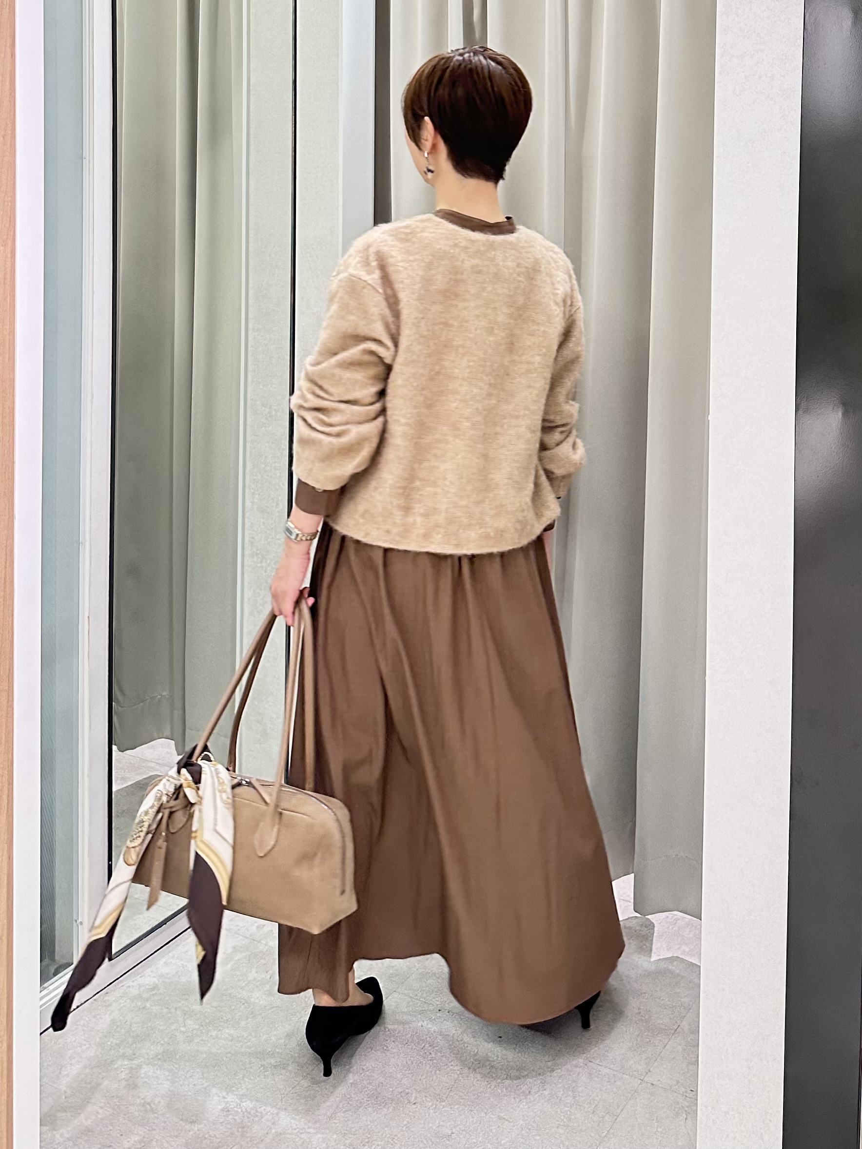 みなこさんの「UNTITLED｜ドレープワンピース」を使ったコーディネート
